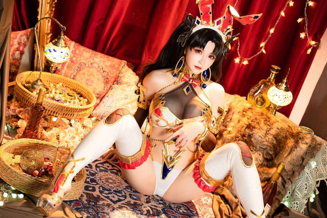 微博美少女星之迟迟Cosplay性感写真伊什塔尔同人伊斯塔凛 (57)