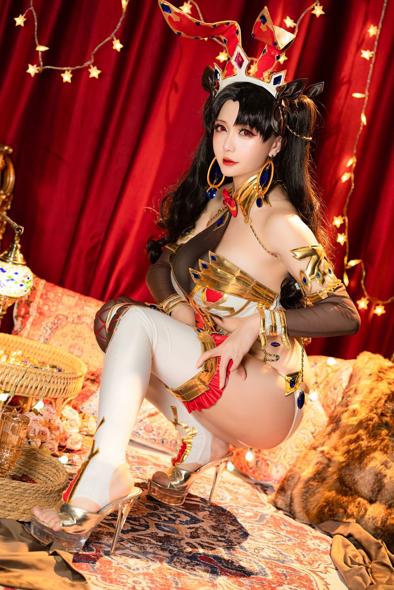 微博美少女星之迟迟Cosplay性感写真伊什塔尔同人伊斯塔凛 (52)