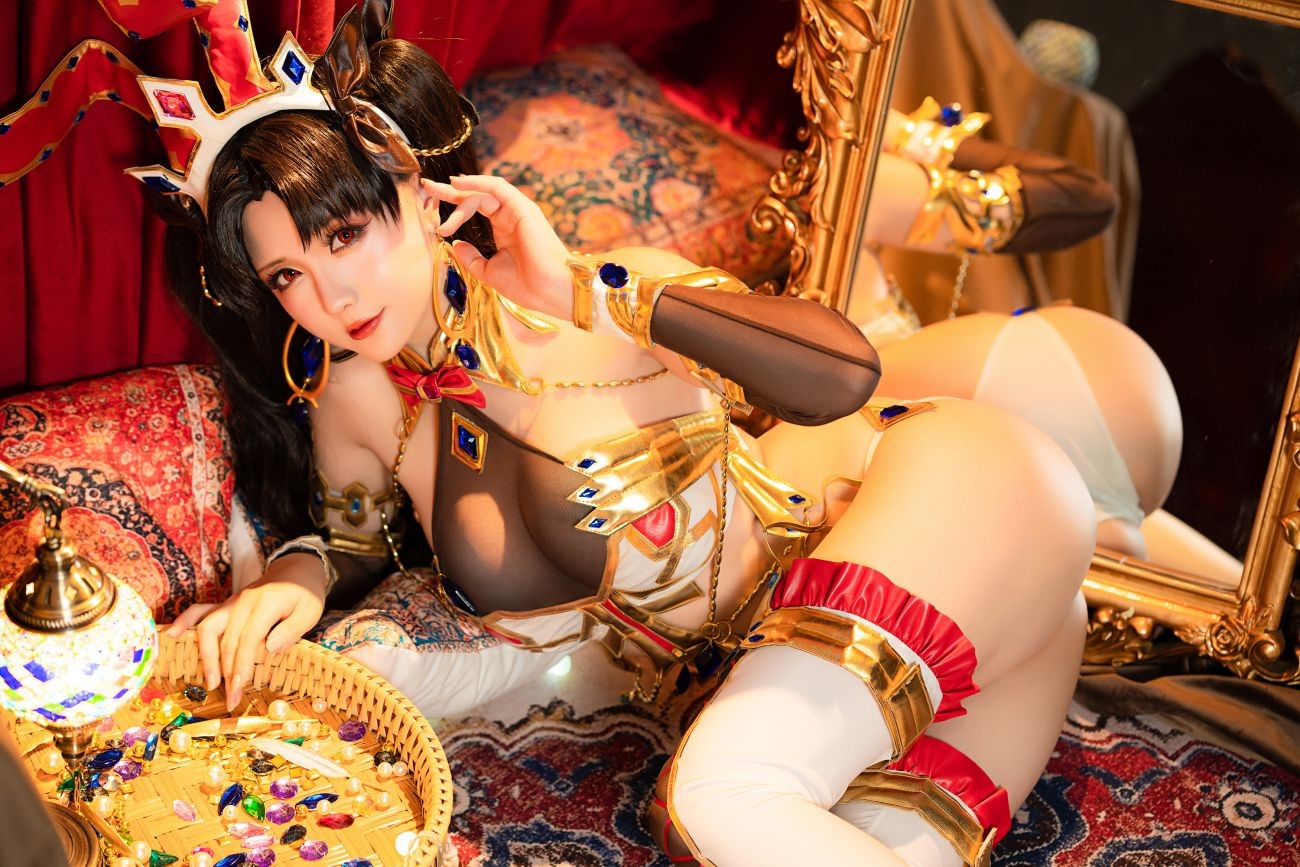 微博美少女星之迟迟Cosplay性感写真伊什塔尔同人伊斯塔凛 (2)