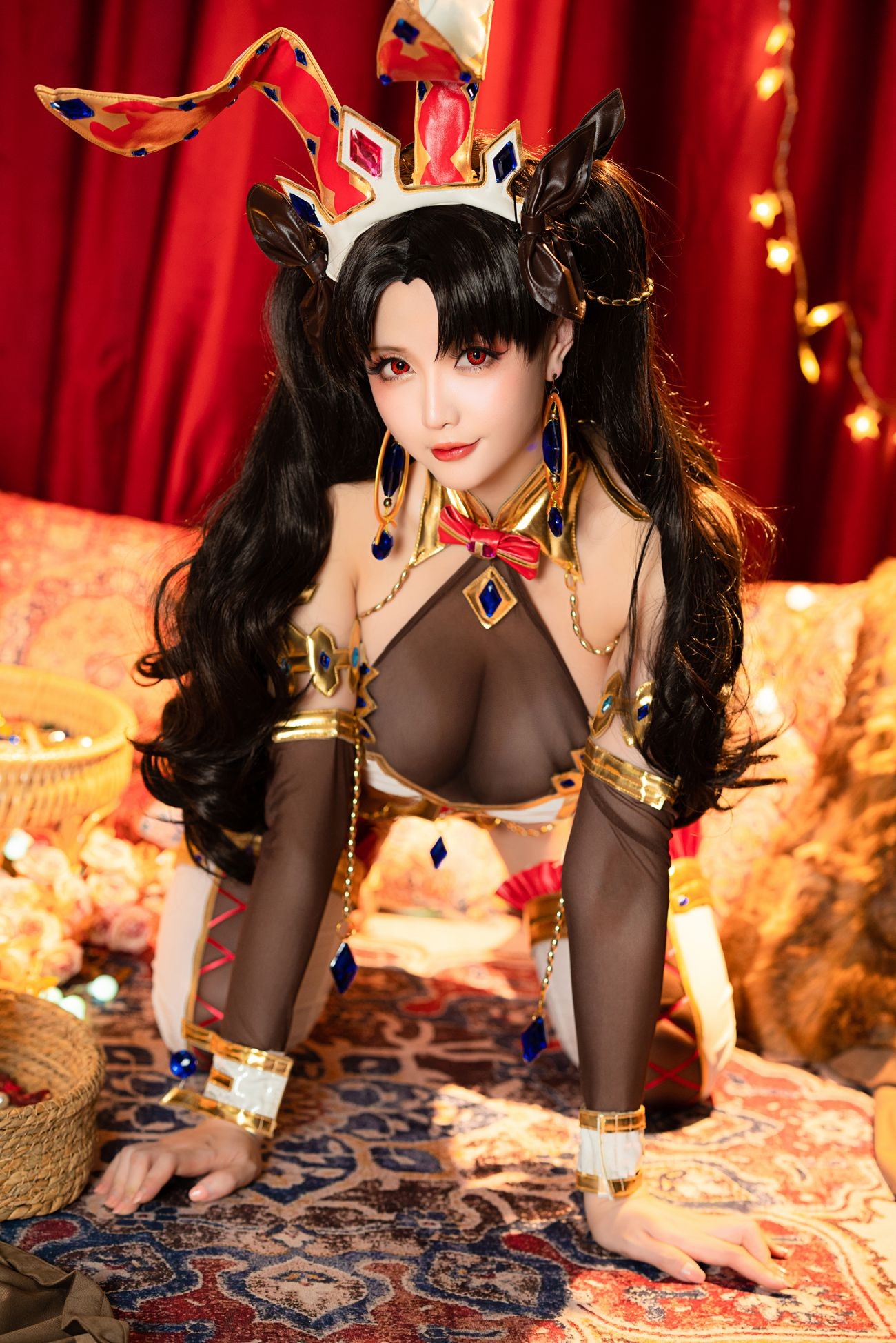 微博美少女星之迟迟Cosplay性感写真伊什塔尔同人伊斯塔凛 (51)