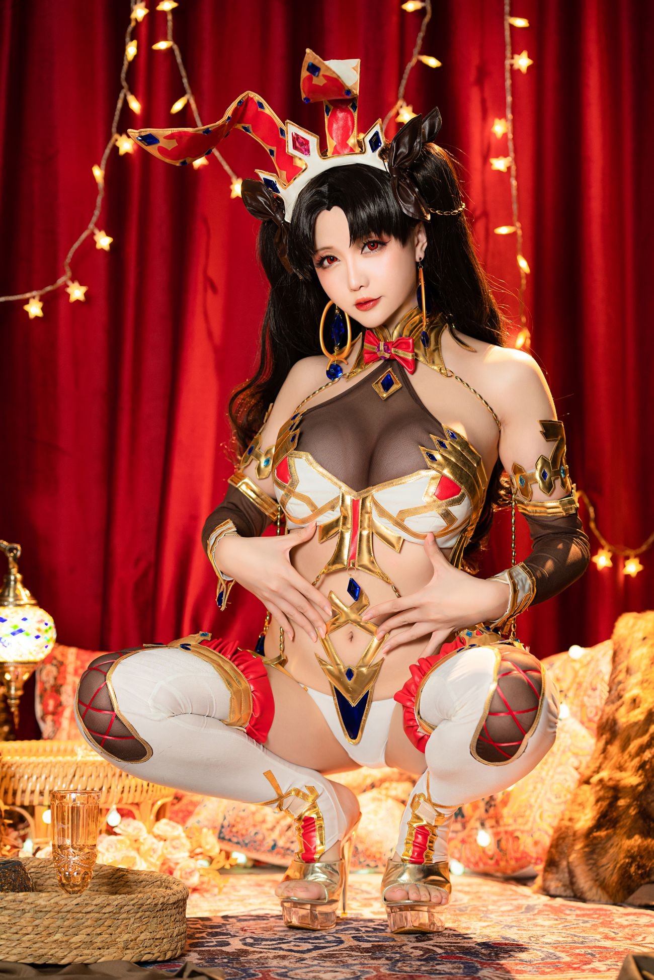 微博美少女星之迟迟Cosplay性感写真伊什塔尔同人伊斯塔凛 (53)