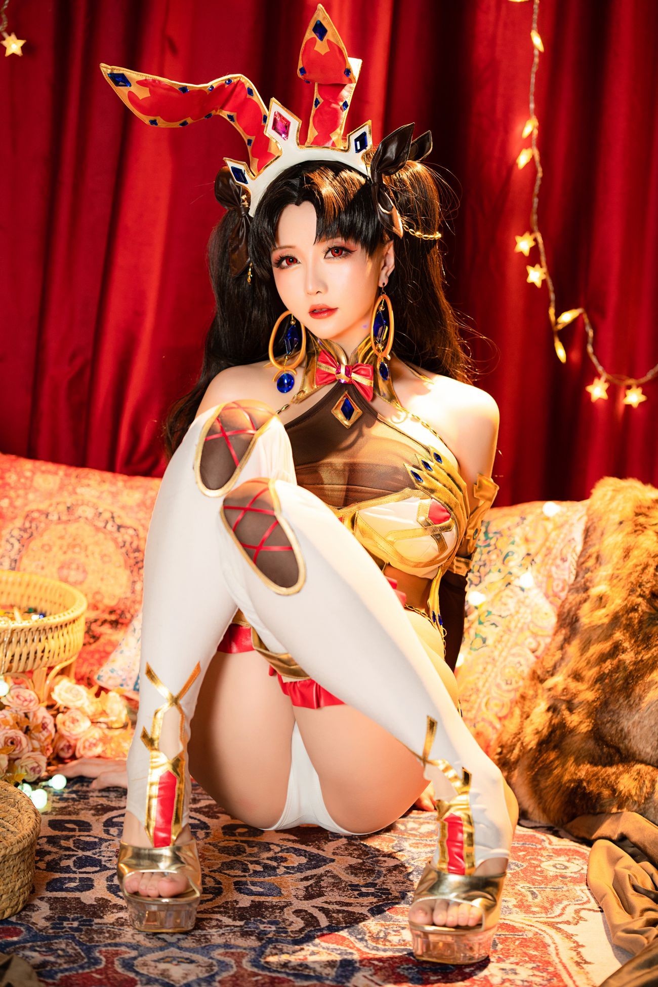 微博美少女星之迟迟Cosplay性感写真伊什塔尔同人伊斯塔凛 (56)