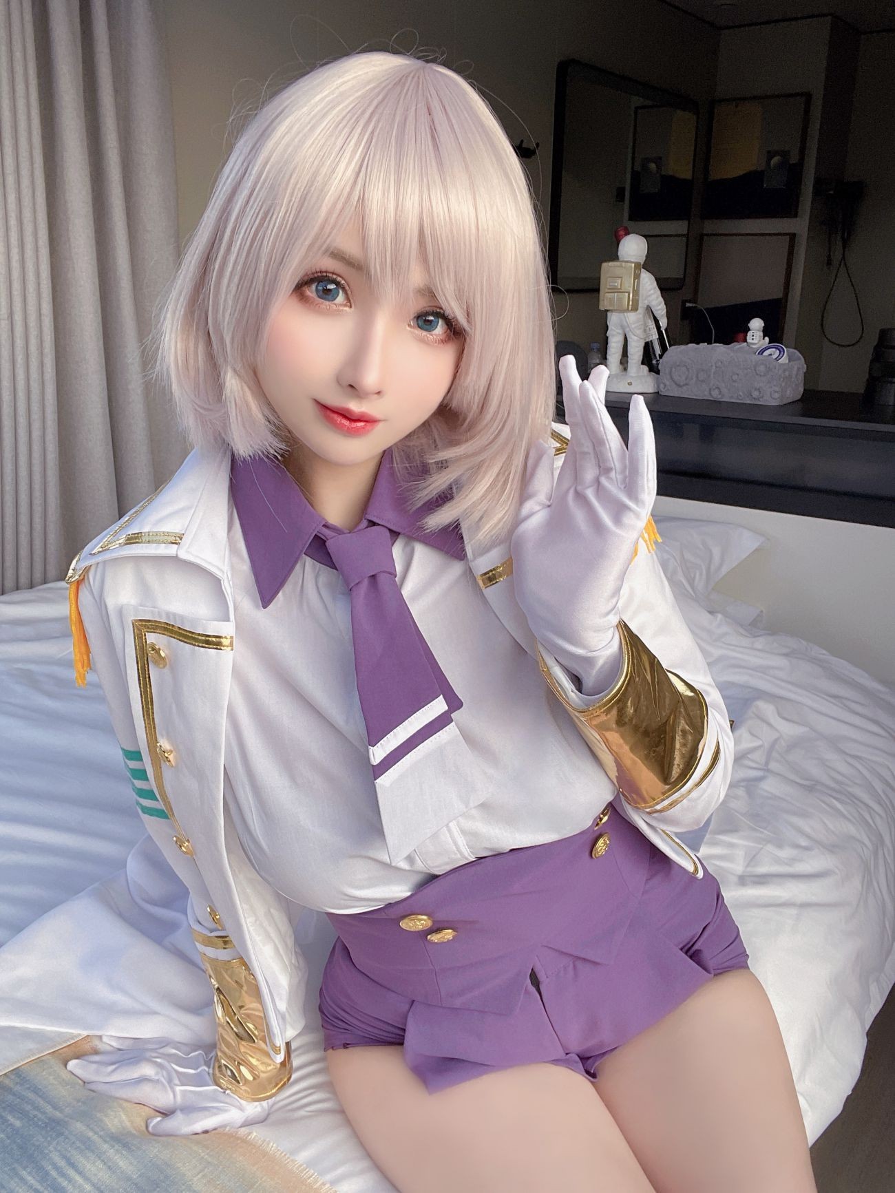 微博美少女rioko凉凉子Cosplay性感写真电光机王貉 (50)