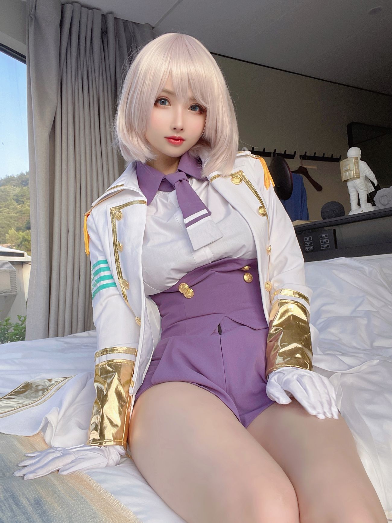 微博美少女rioko凉凉子Cosplay性感写真电光机王貉 (52)