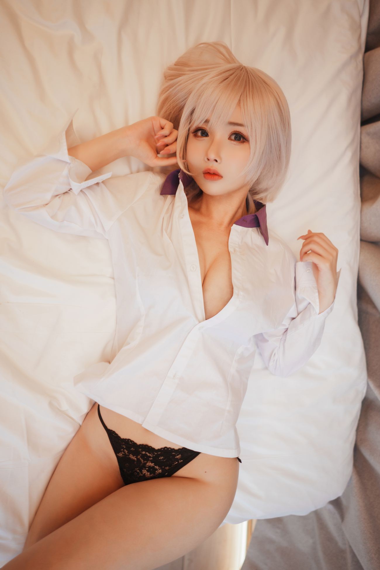 微博美少女rioko凉凉子Cosplay性感写真电光机王貉 (29)