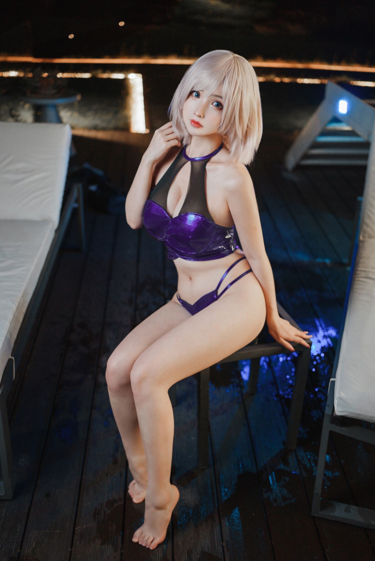 微博美少女rioko凉凉子Cosplay性感写真电光机王貉 (38)