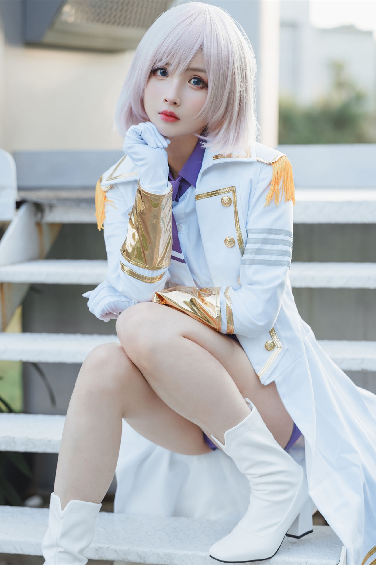 微博美少女rioko凉凉子Cosplay性感写真电光机王貉 (1)