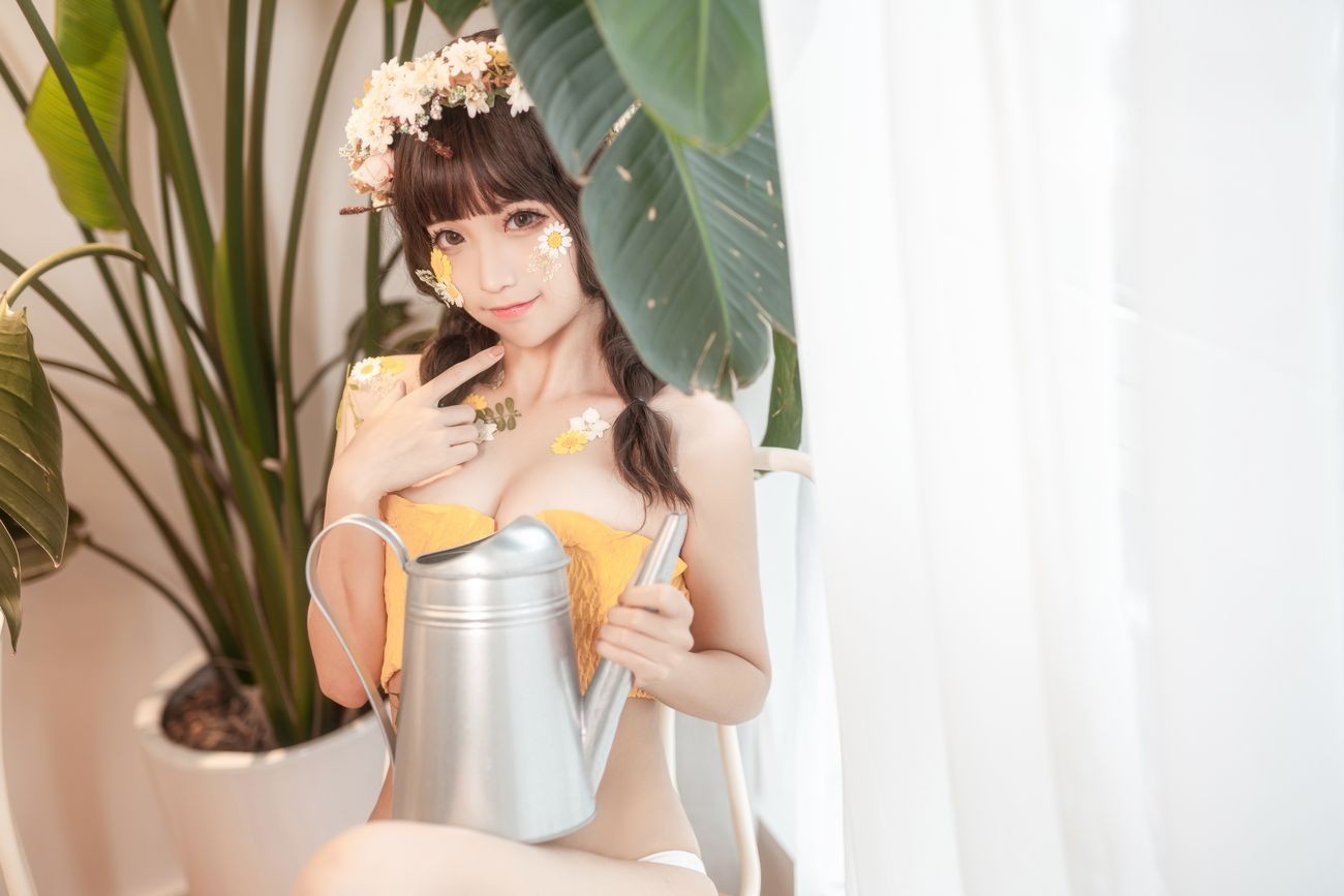 微博美少女蠢沫沫Cosplay性感写真尖耳国度花精灵 (18)