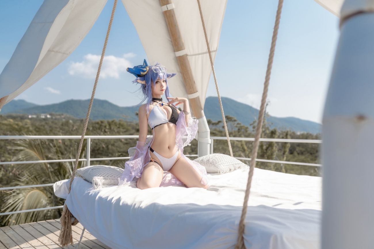 微博美少女蠢沫沫Cosplay性感写真童の假日士佐 (2)