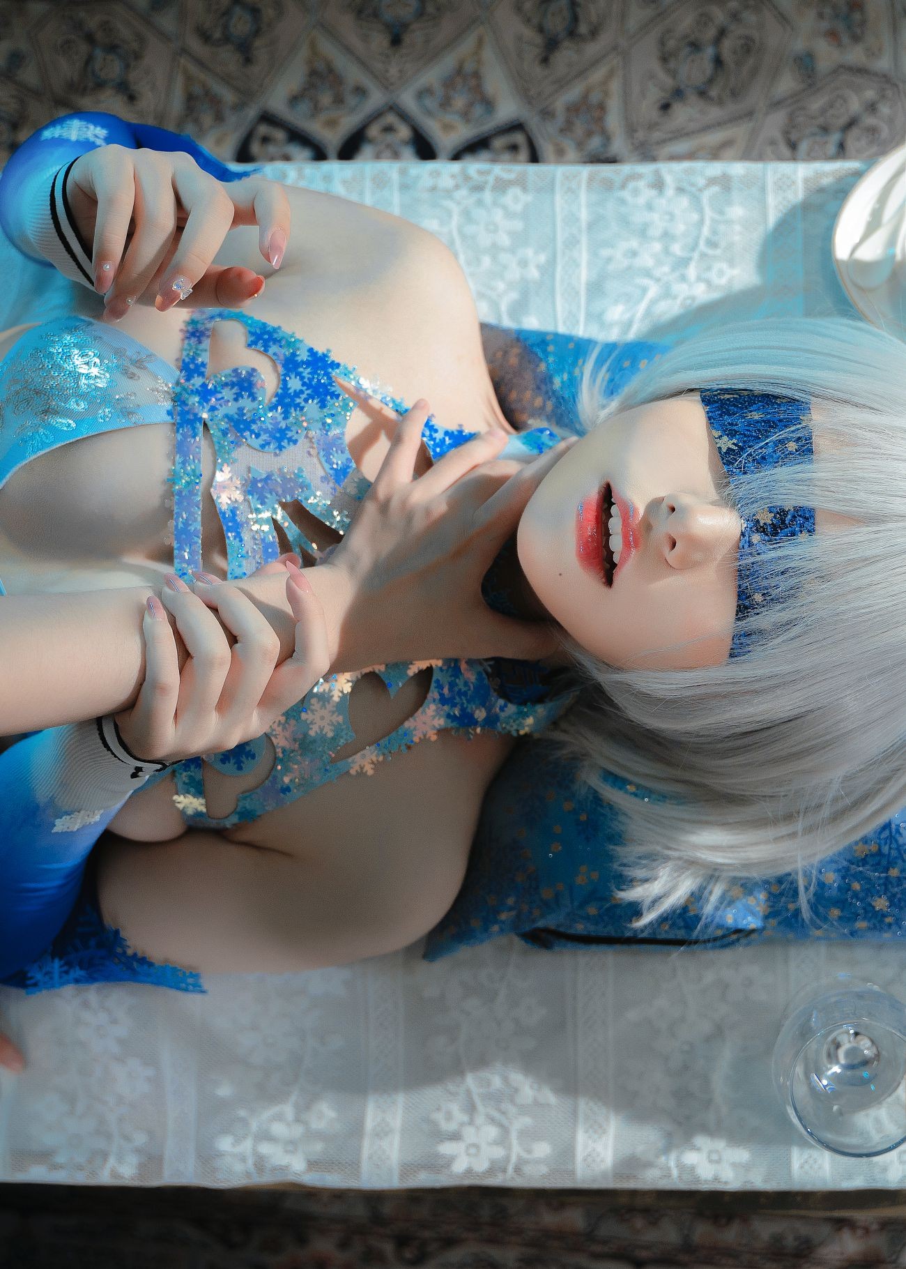 微博美少女一北亦北Cosplay性感写真2B冰雪同人 (17)