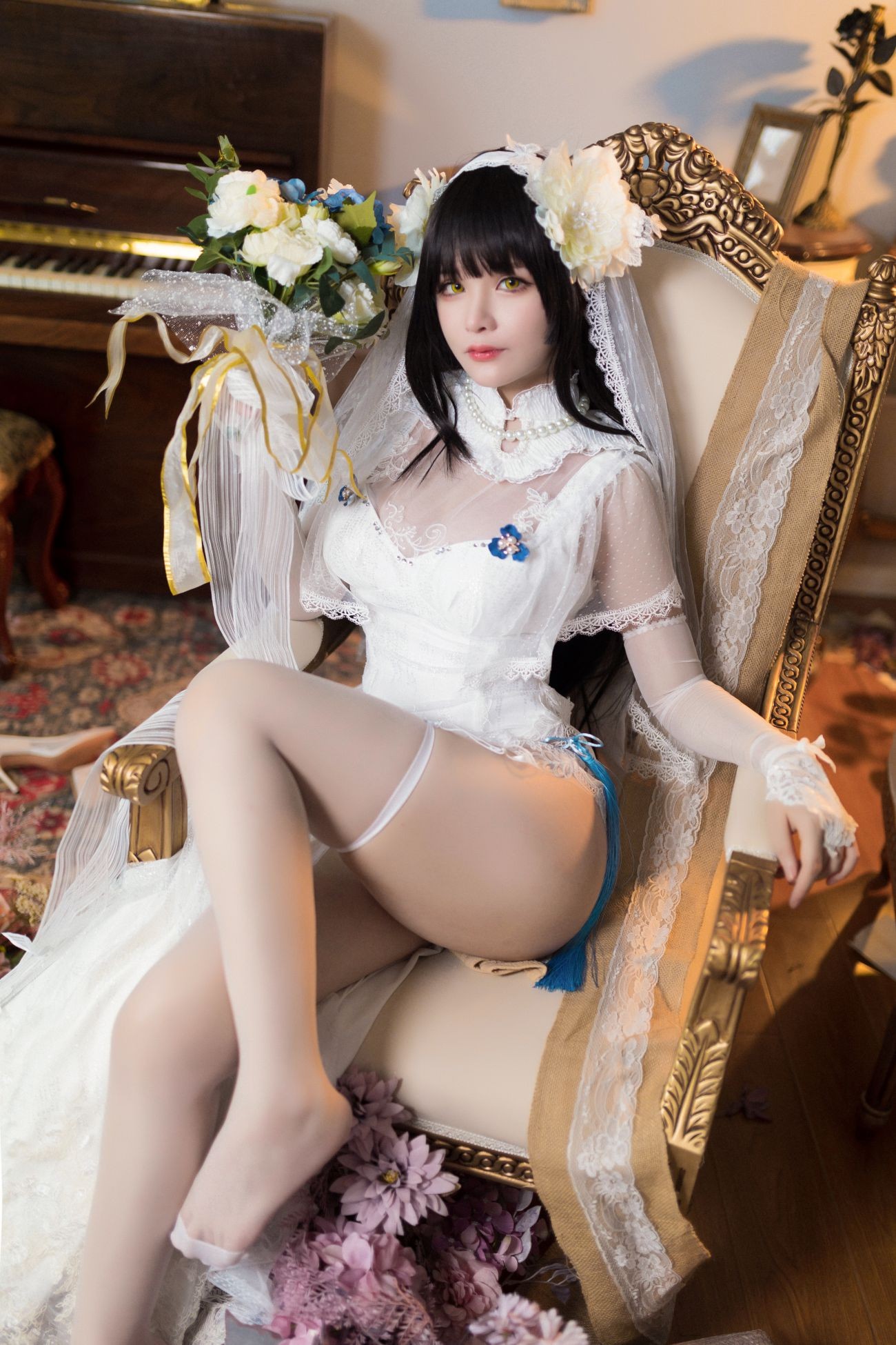 微博美少女前羽Cosplay性感写真燕尔新婚 (20)