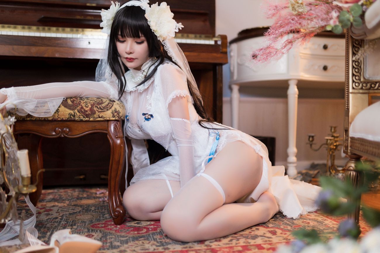 微博美少女前羽Cosplay性感写真燕尔新婚 (24)