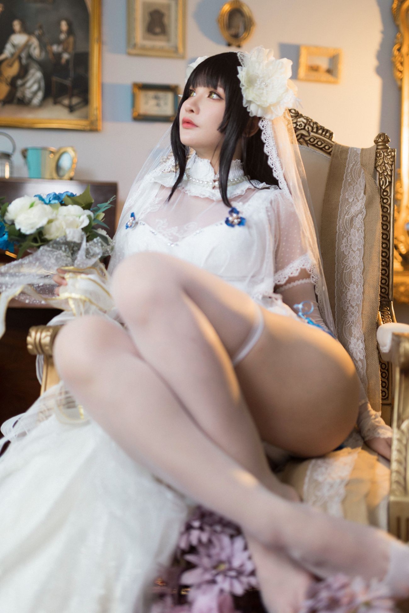 微博美少女前羽Cosplay性感写真燕尔新婚 (23)