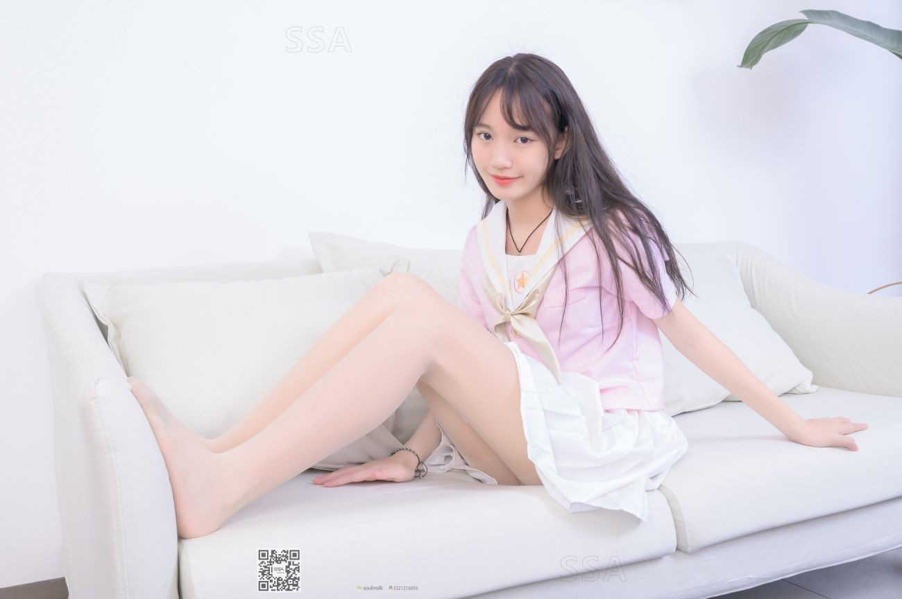 SSA丝社嫩模丝袜美脚写真第No.236期花季少女宝宝的JK制服 (48)