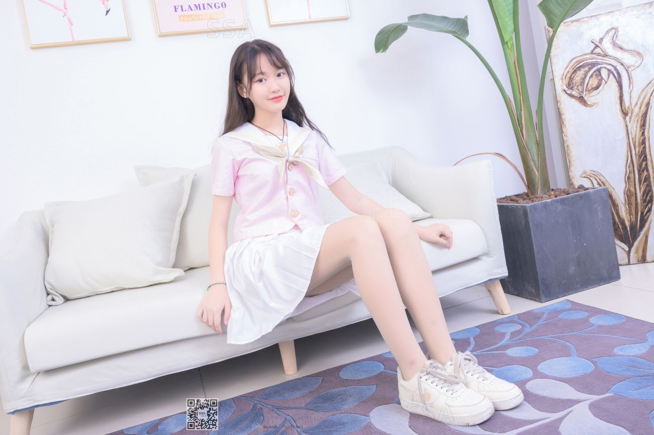 SSA丝社嫩模丝袜美脚写真第No.236期花季少女宝宝的JK制服 (10)