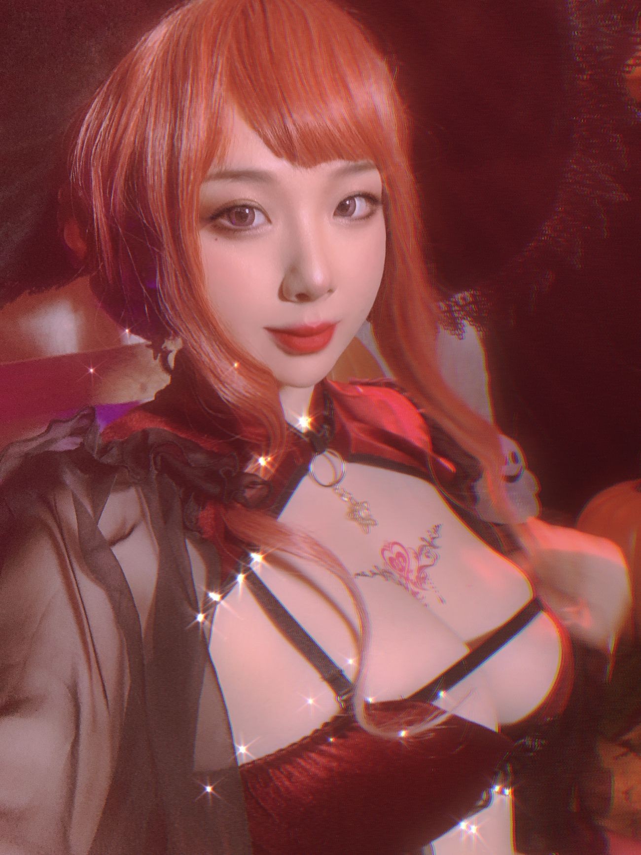 微博美少女皮皮奶可可爱了啦Cosplay性感写真万圣节女巫 (41)