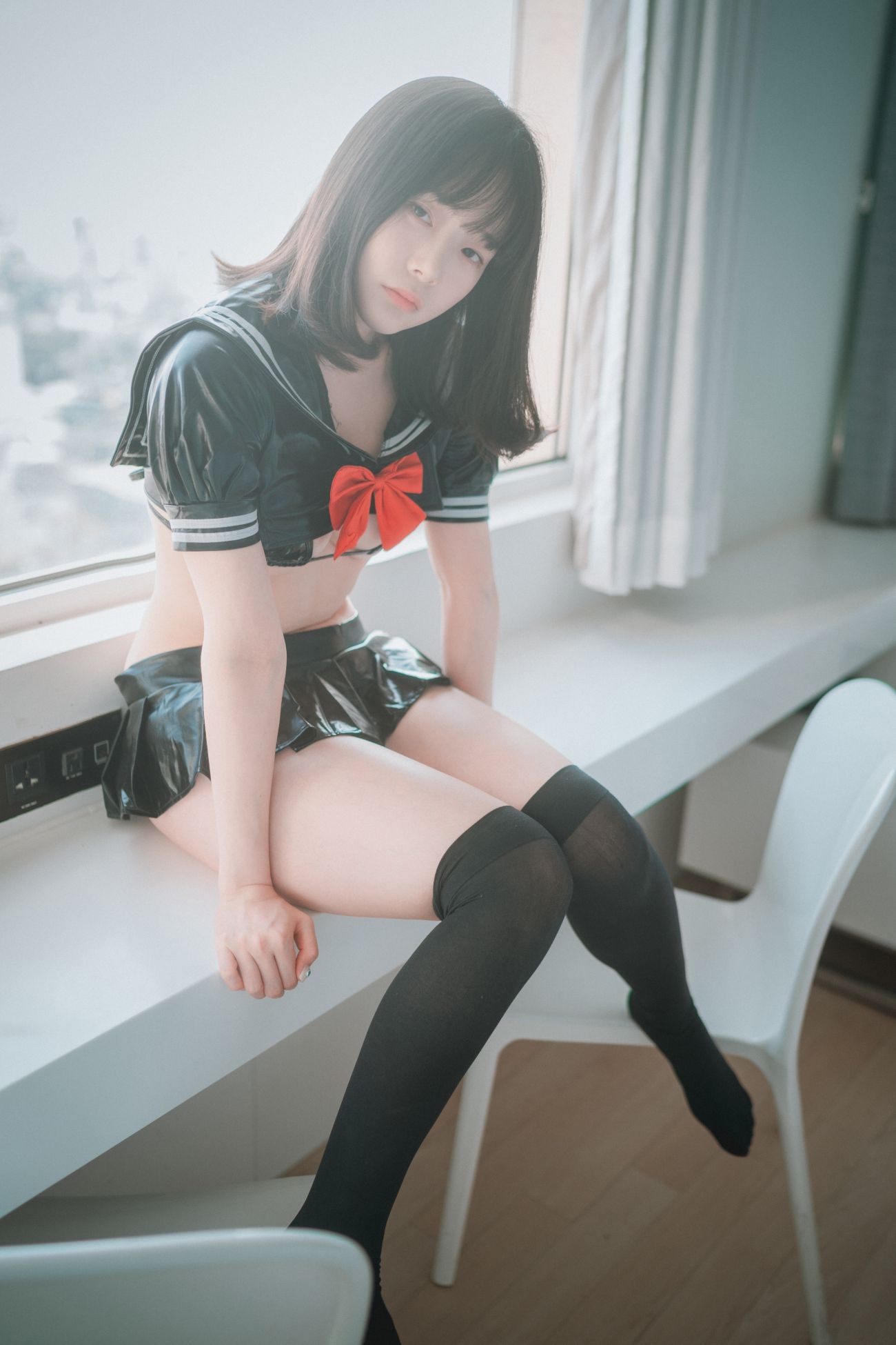 DJAWA PIA Leather Black Schoolgirl Bared ver (24)