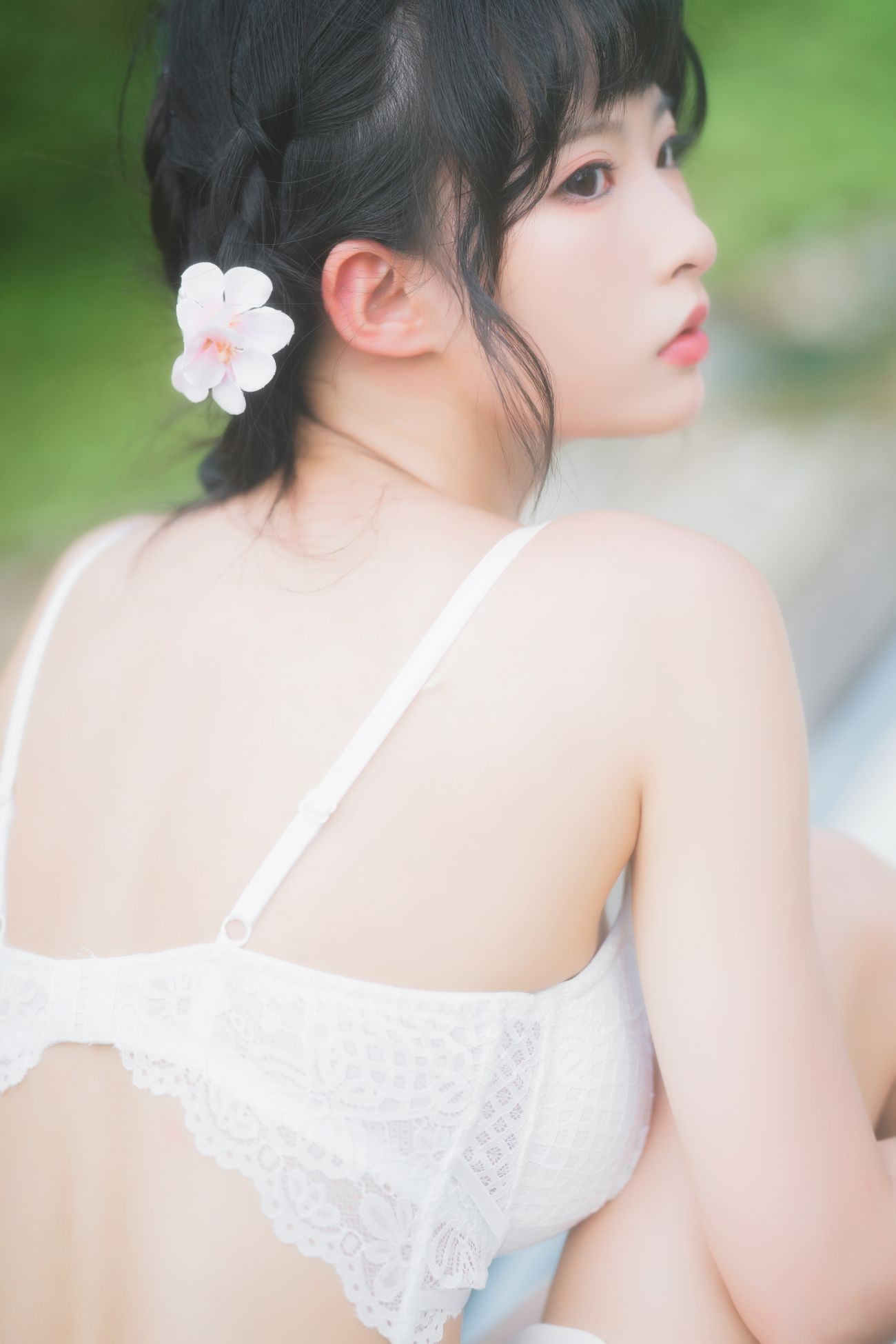 微博美少女清水由乃Cosplay性感写真蕾丝花园 (22)