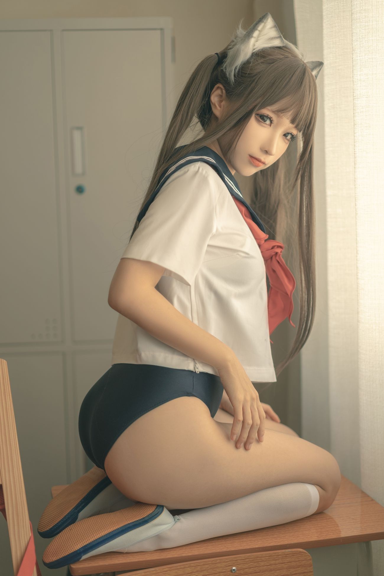 微博美少女蠢沫沫 Cosplay性感写真放学后 (20)