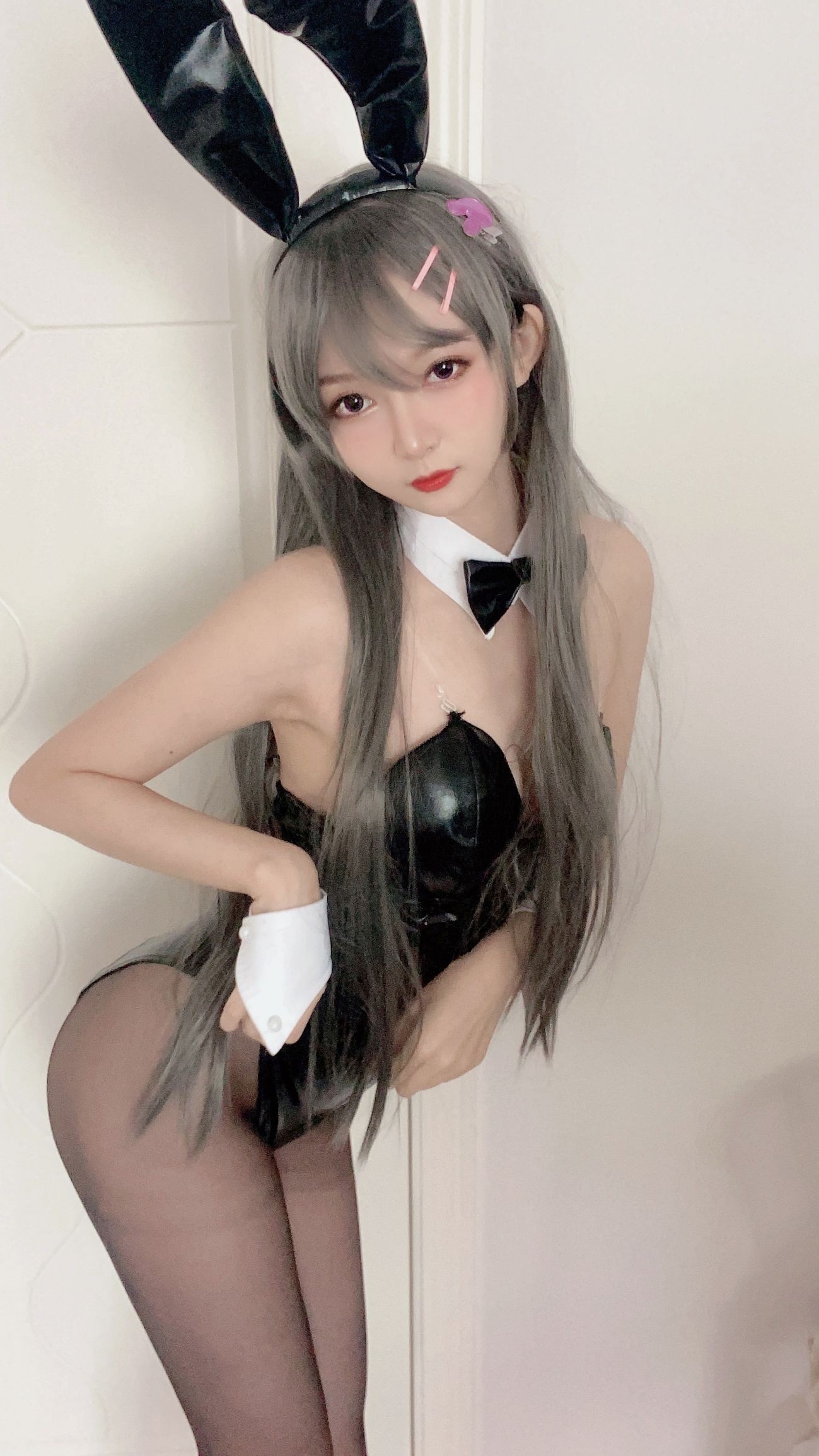 微博美少女51酱Cosplay性感写真麻衣兔女郎 (29)