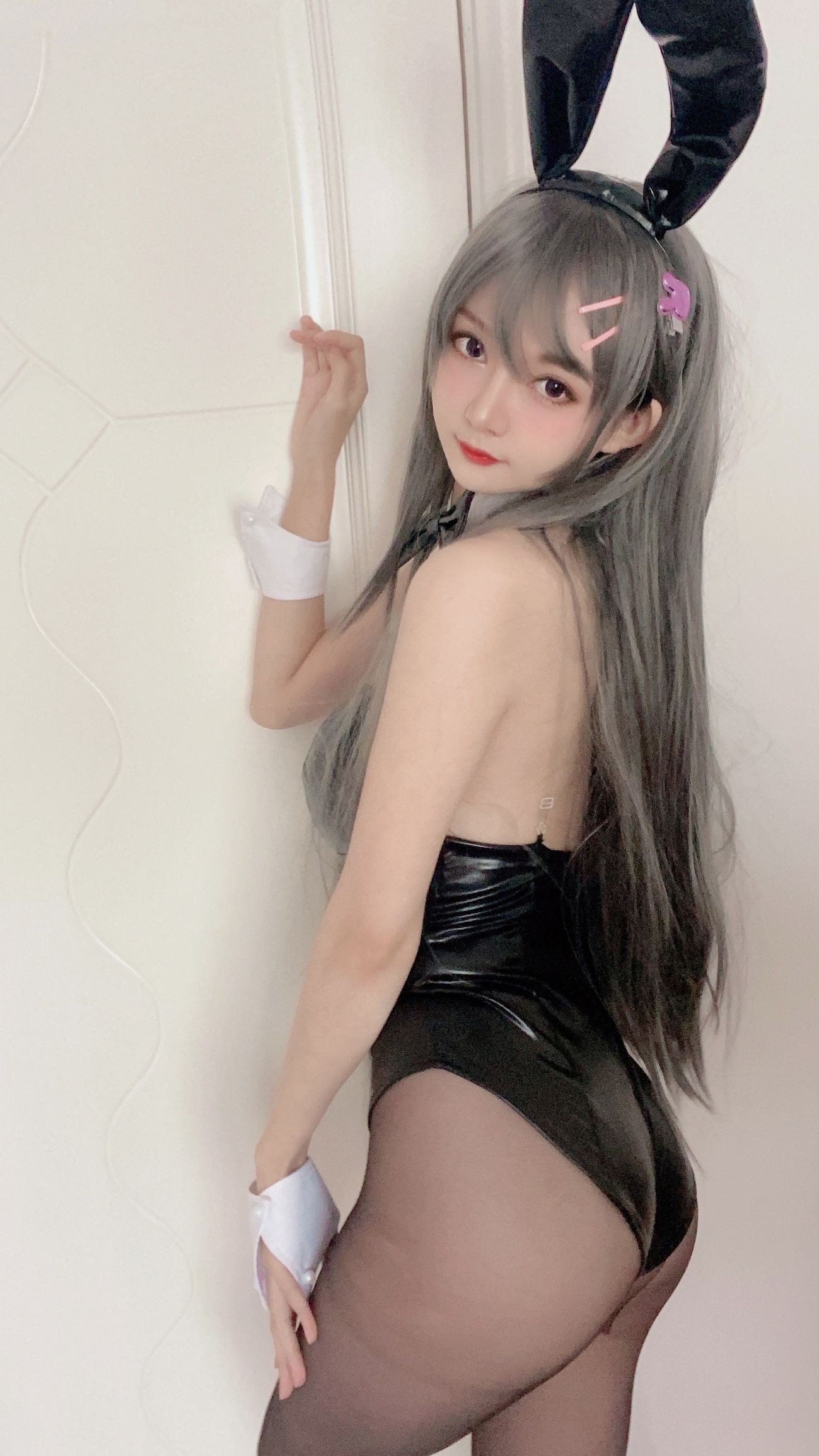 微博美少女51酱Cosplay性感写真麻衣兔女郎 (30)