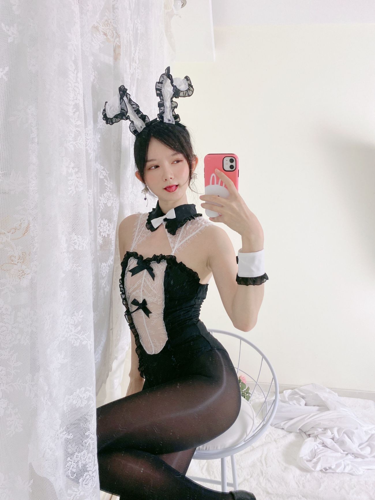 微博美少女51酱Cosplay性感写真油光袜 (27)