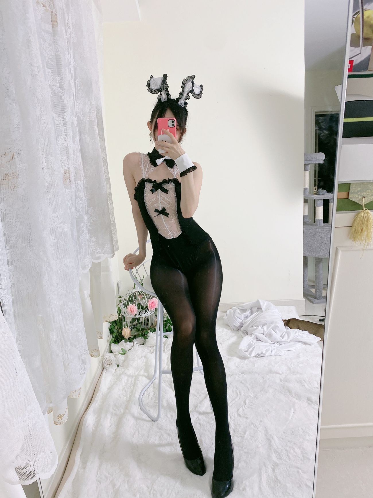 微博美少女51酱Cosplay性感写真油光袜 (21)