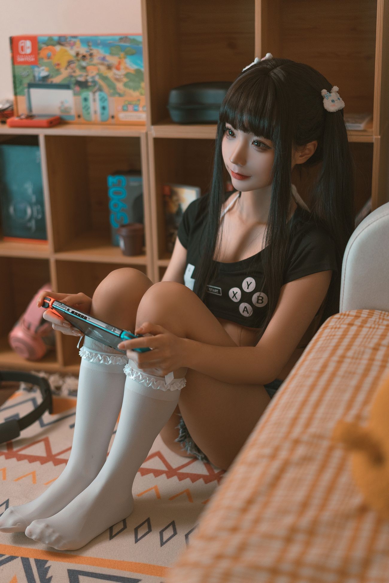 微博美少女蠢沫沫Cosplay性感写真健身环 (13)