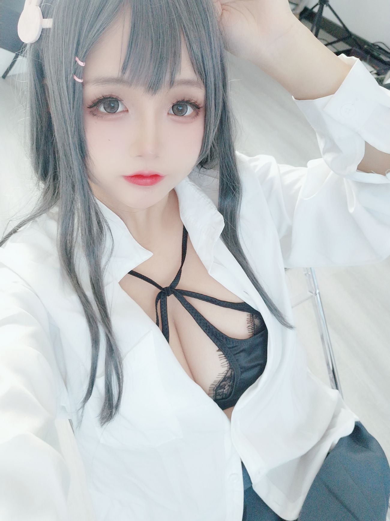 微博美少女日奈娇Cosplay性感写真麻衣校服 (64)