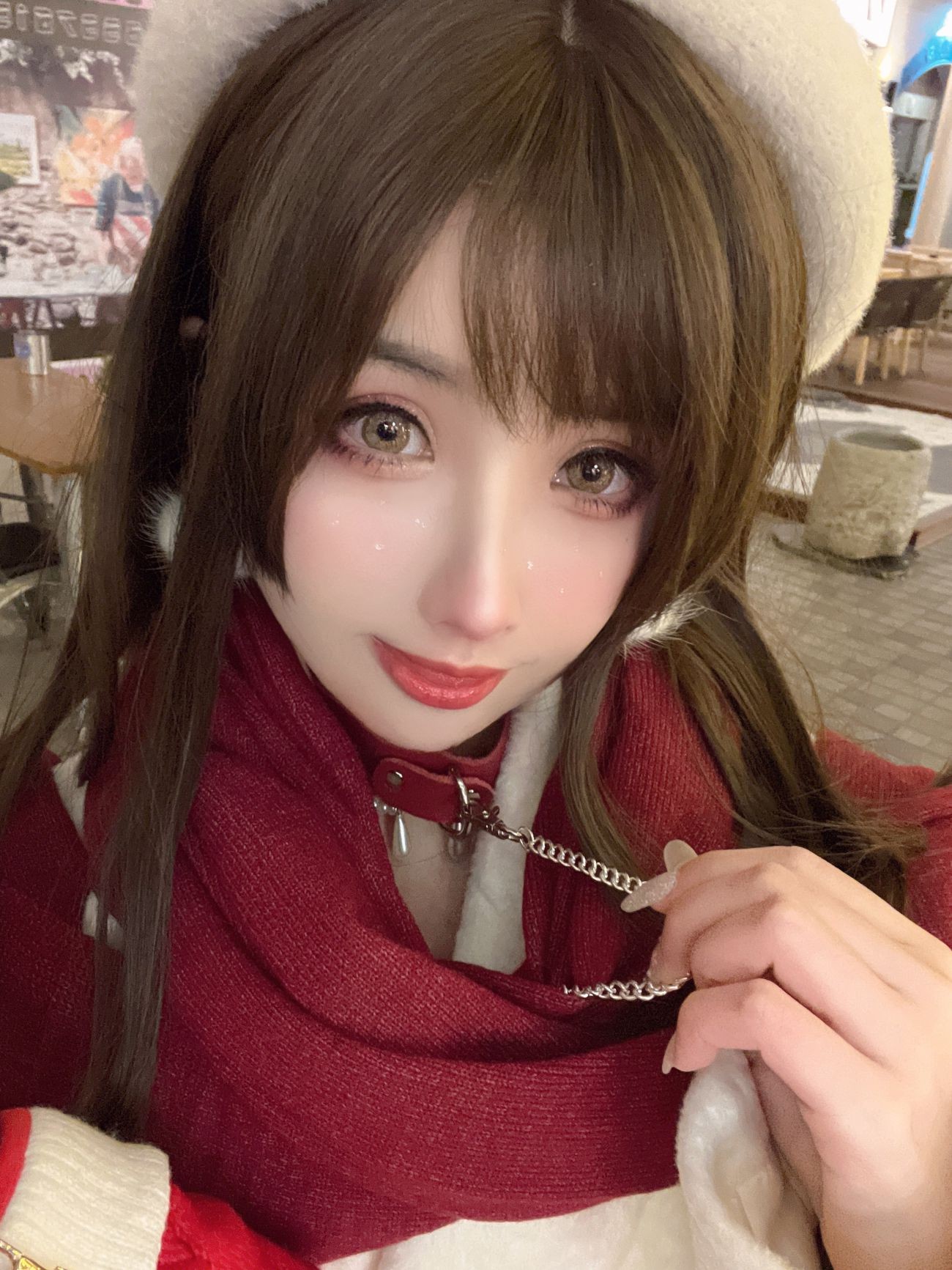 微博美少女rioko凉凉子Cosplay性感写真圣诞麋鹿套装 (49)