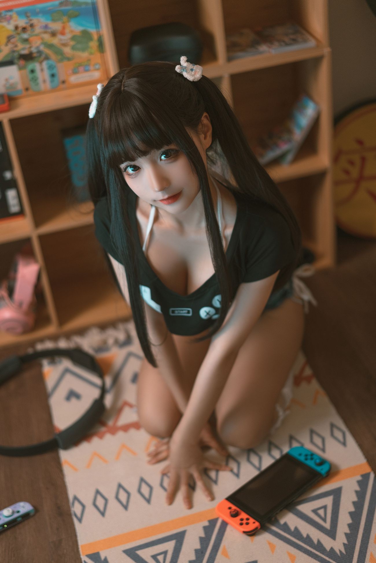 微博美少女蠢沫沫Cosplay性感写真健身环 (17)