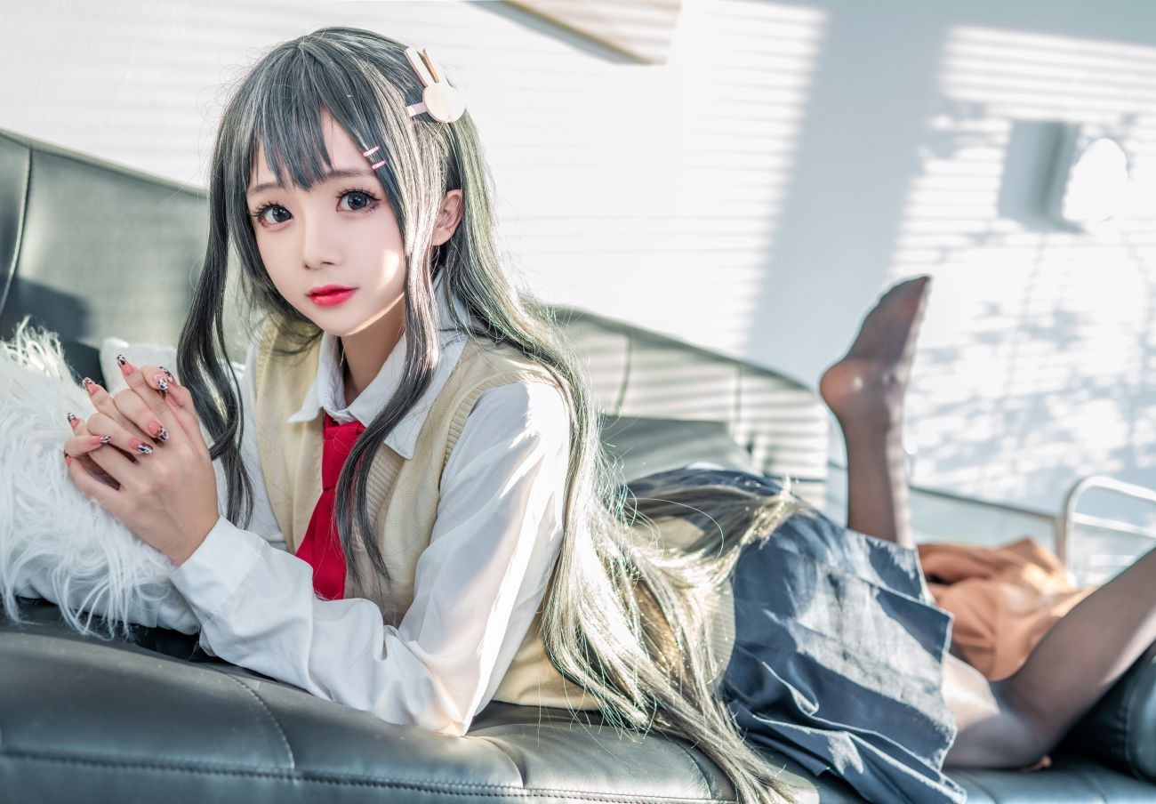 微博美少女日奈娇Cosplay性感写真麻衣校服 (19)