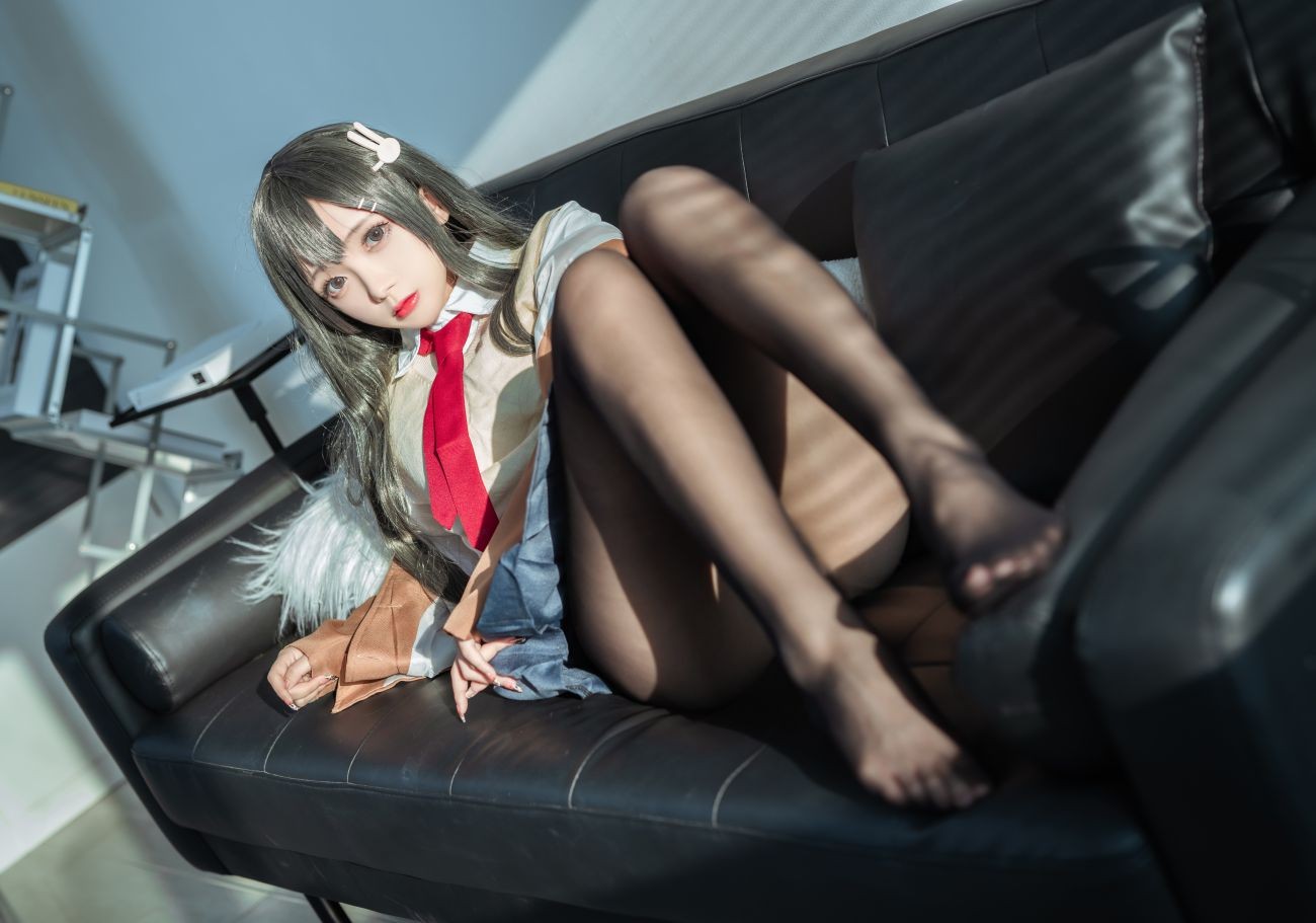 微博美少女日奈娇Cosplay性感写真麻衣校服 (9)