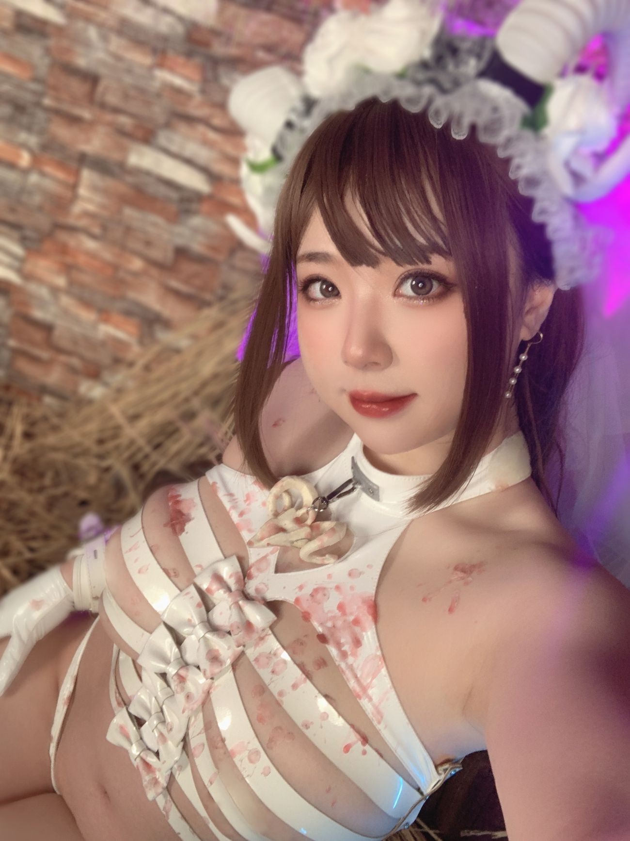 微博美少女皮皮奶可可爱了啦Cosplay性感写真地狱新娘 (66)