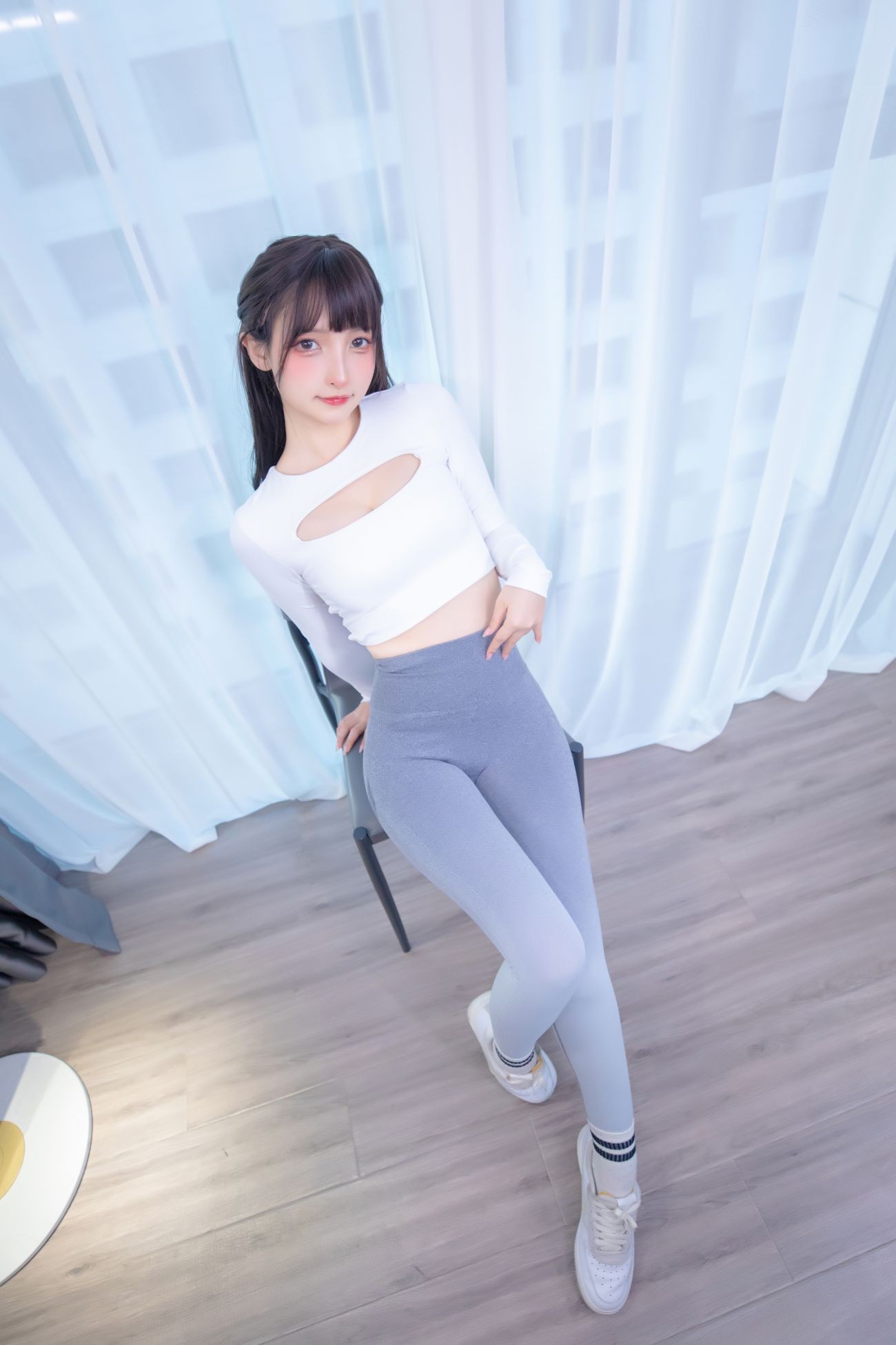 微博美少女神楽板真冬Cosplay性感写真瑜伽少女 (35)