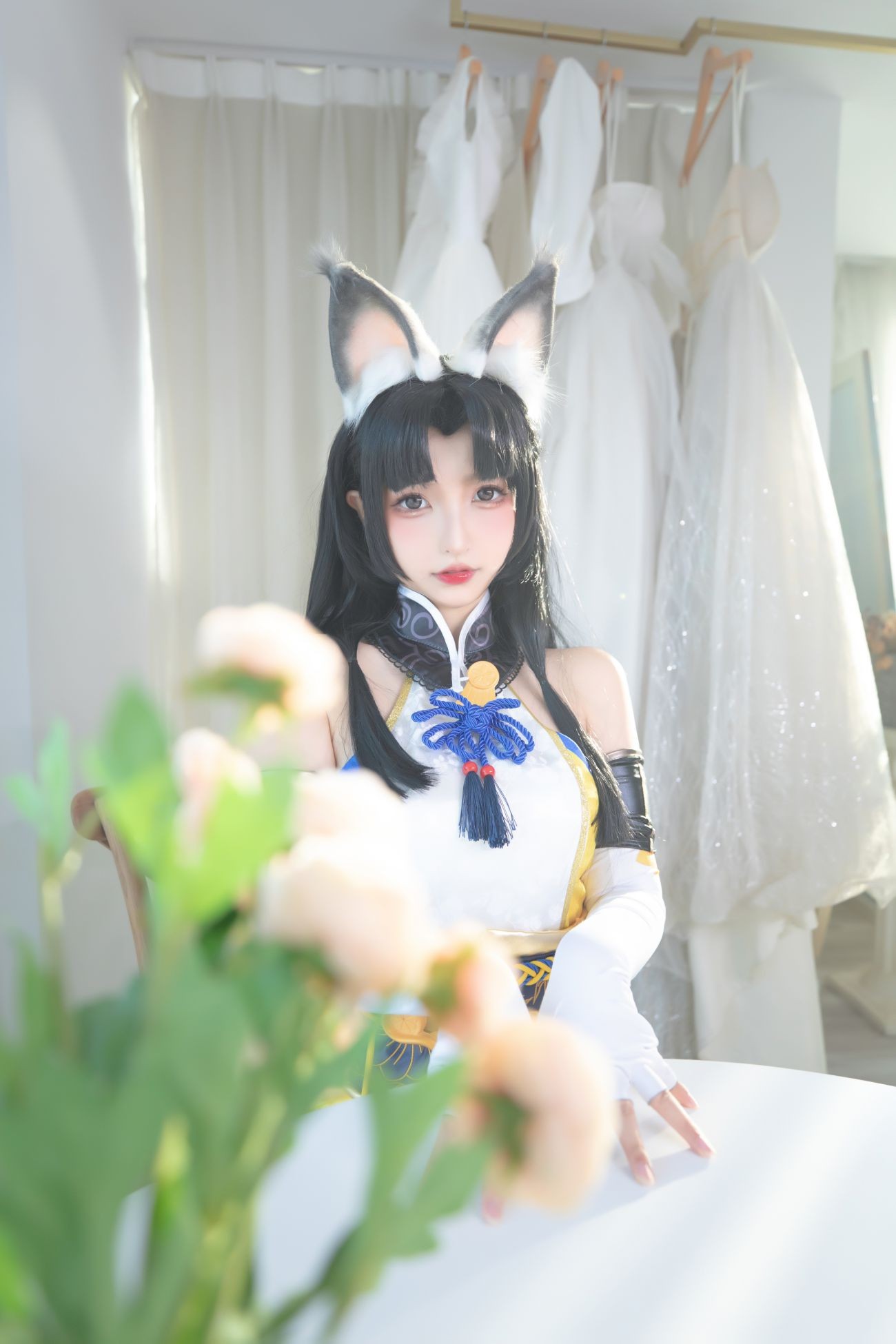 微博美少女神楽板真冬Cosplay性感写真黑丝胡桃 (6)