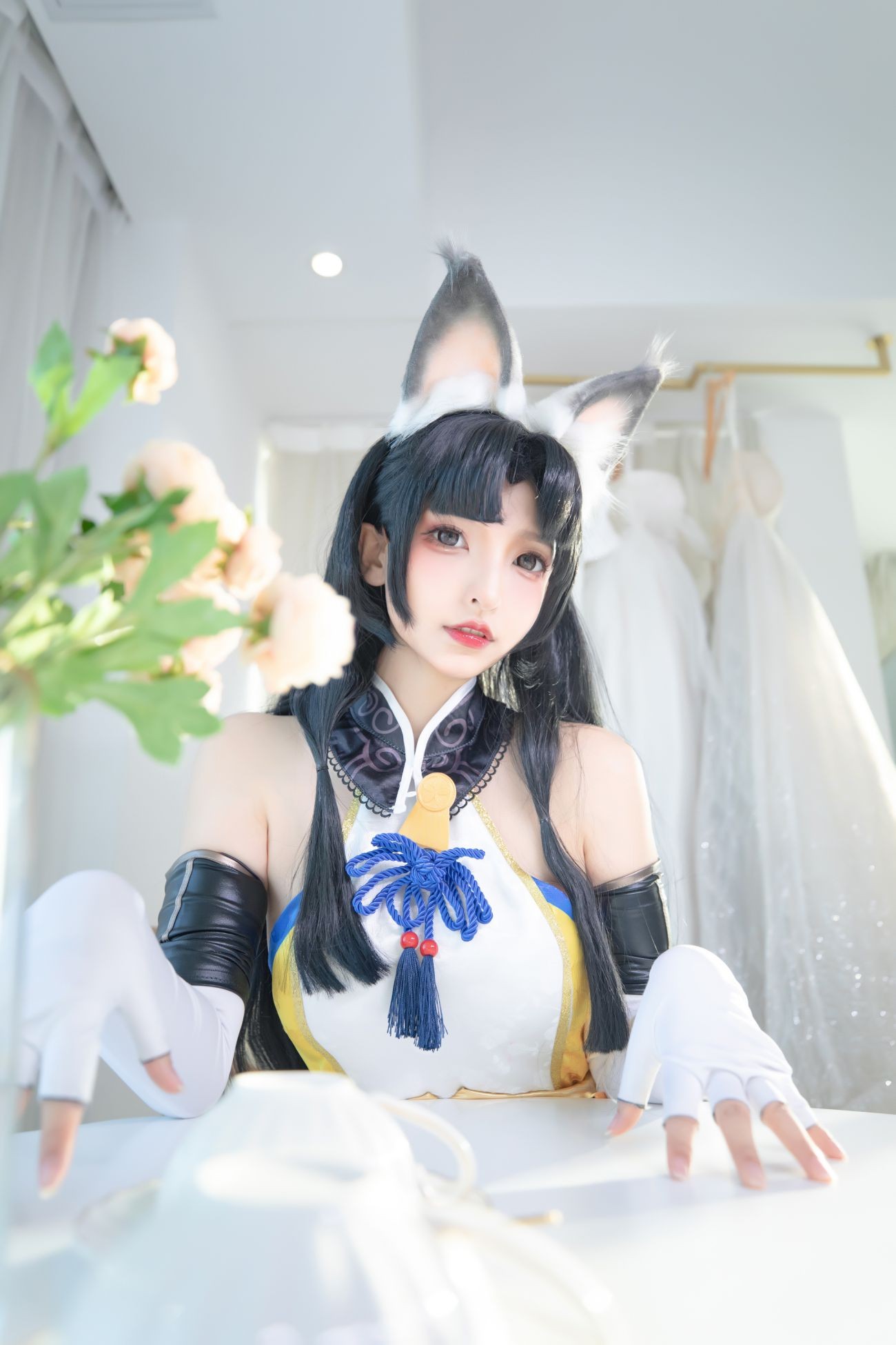 微博美少女神楽板真冬Cosplay性感写真黑丝胡桃 (7)