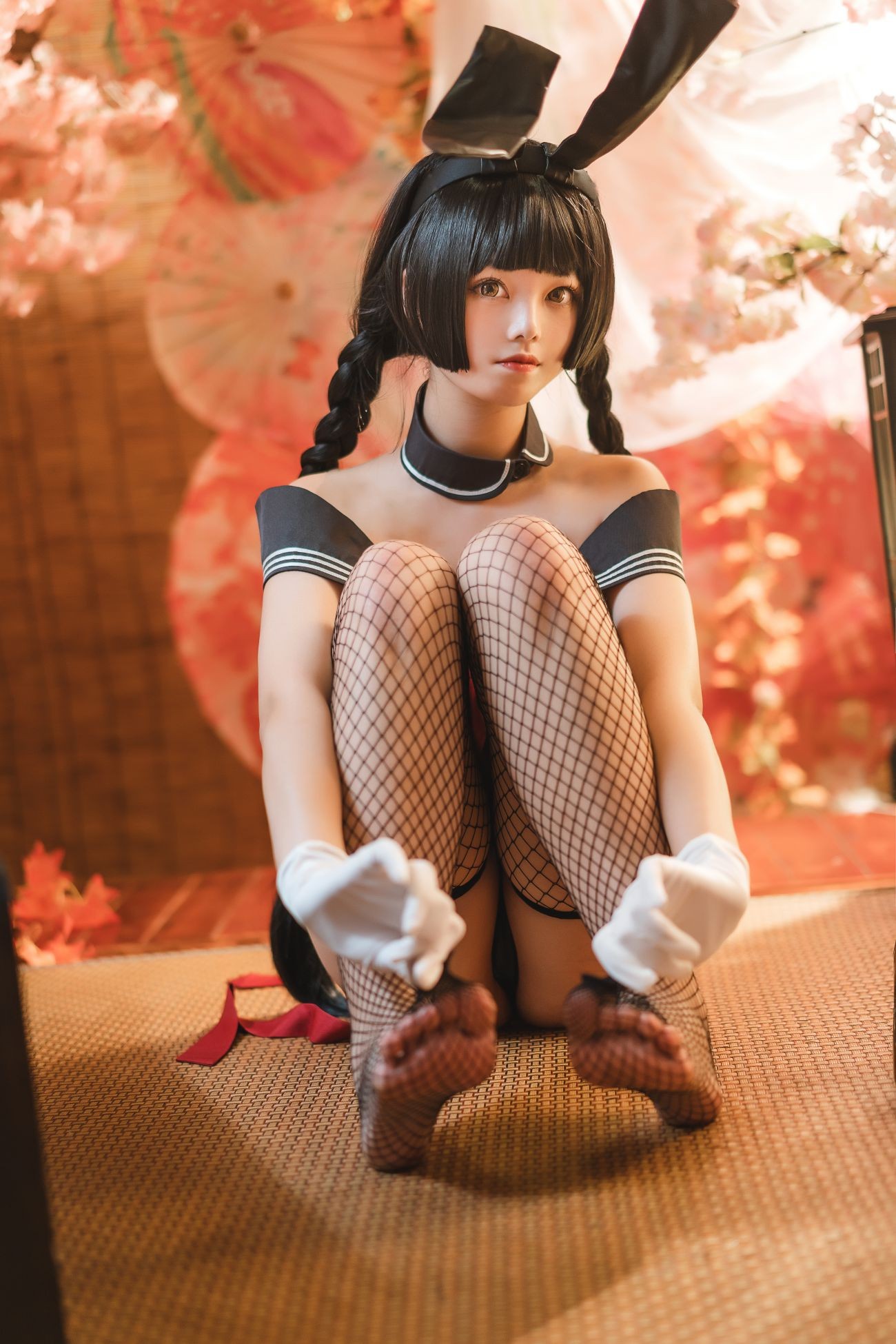 微博美少女蜜汁猫裘Cosplay性感写真卯月桃子 (19)