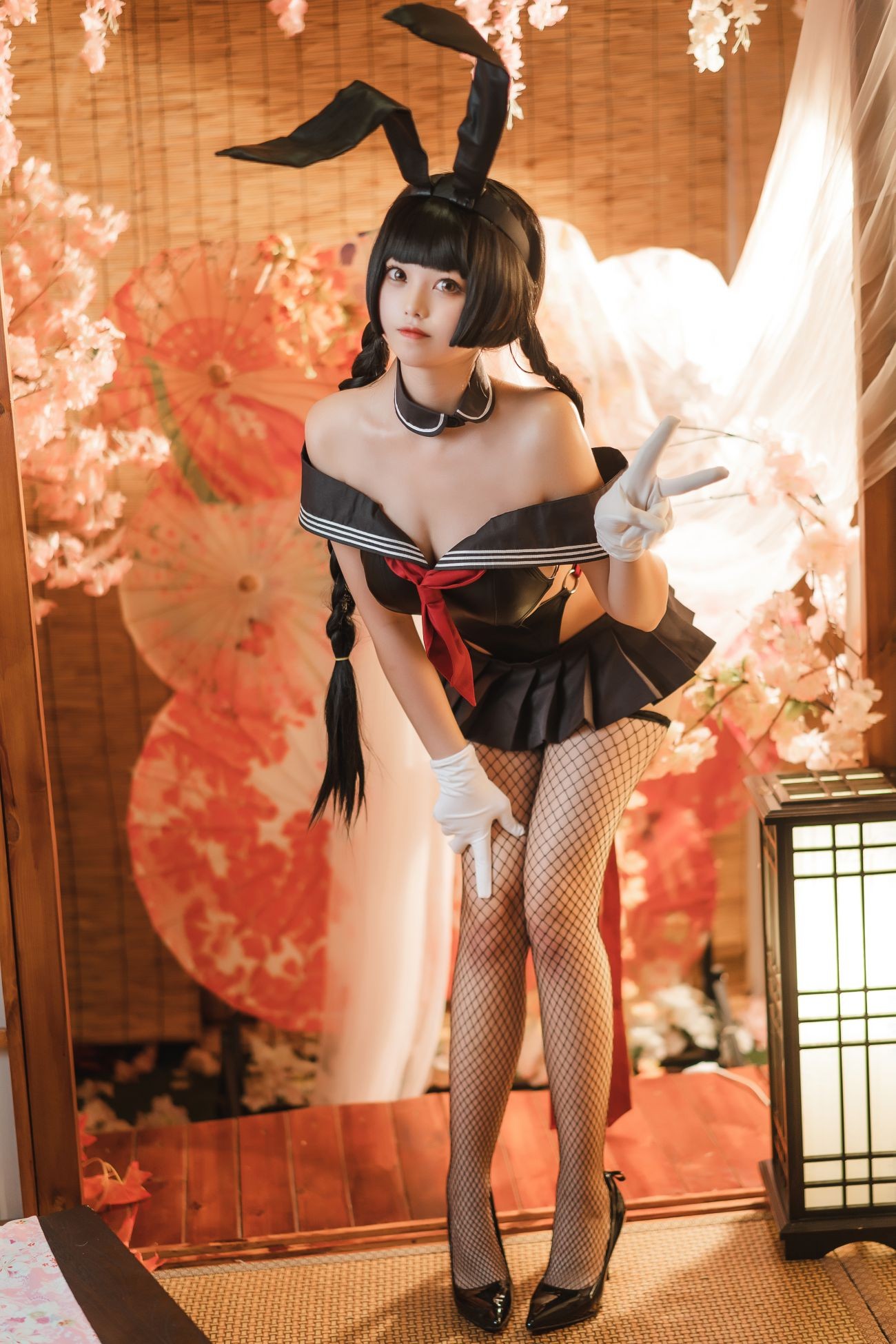 微博美少女蜜汁猫裘Cosplay性感写真卯月桃子 (21)