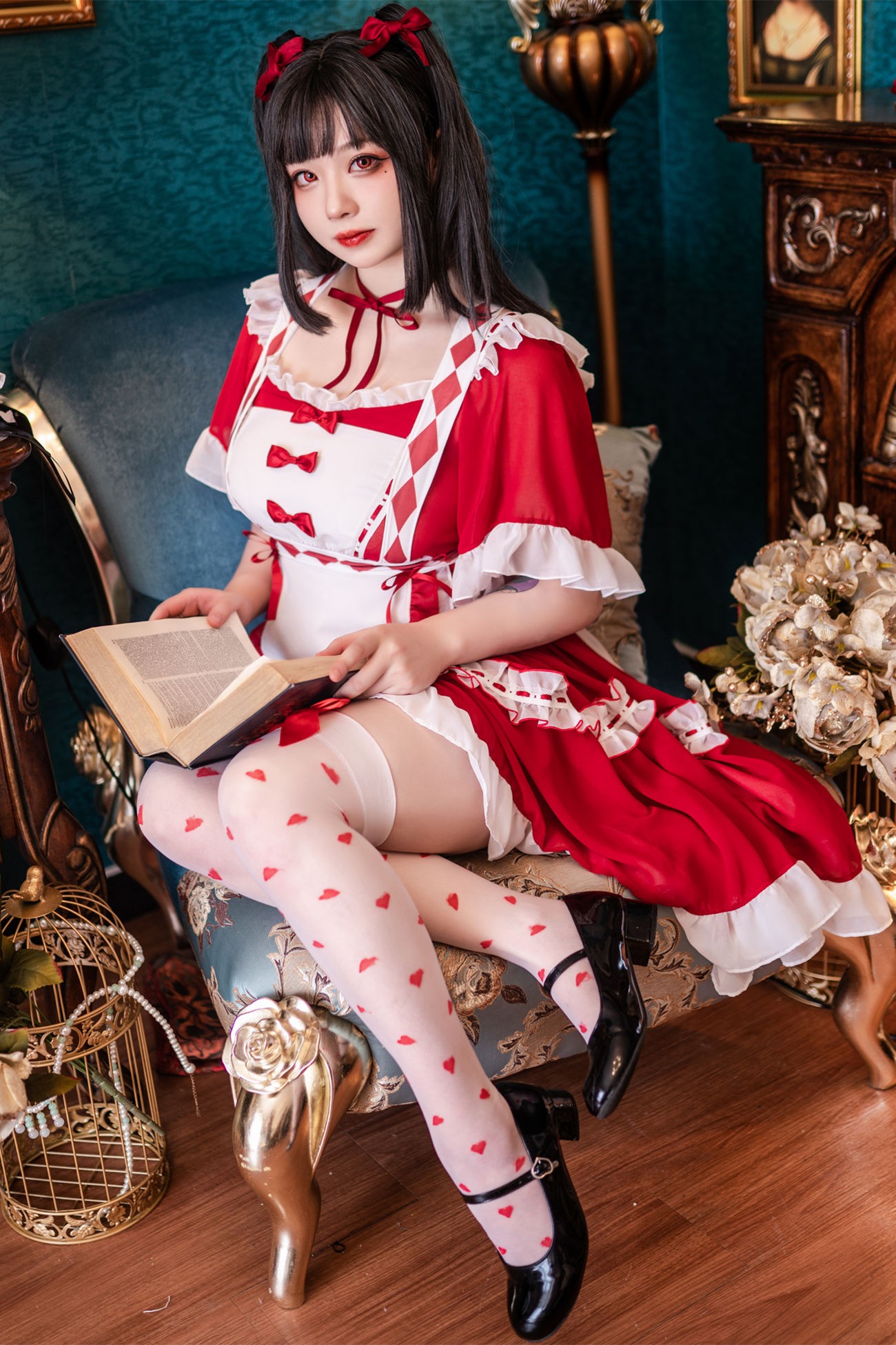 微博美少女皮皮奶可可爱了啦Cosplay性感写真元月贺图 (1)