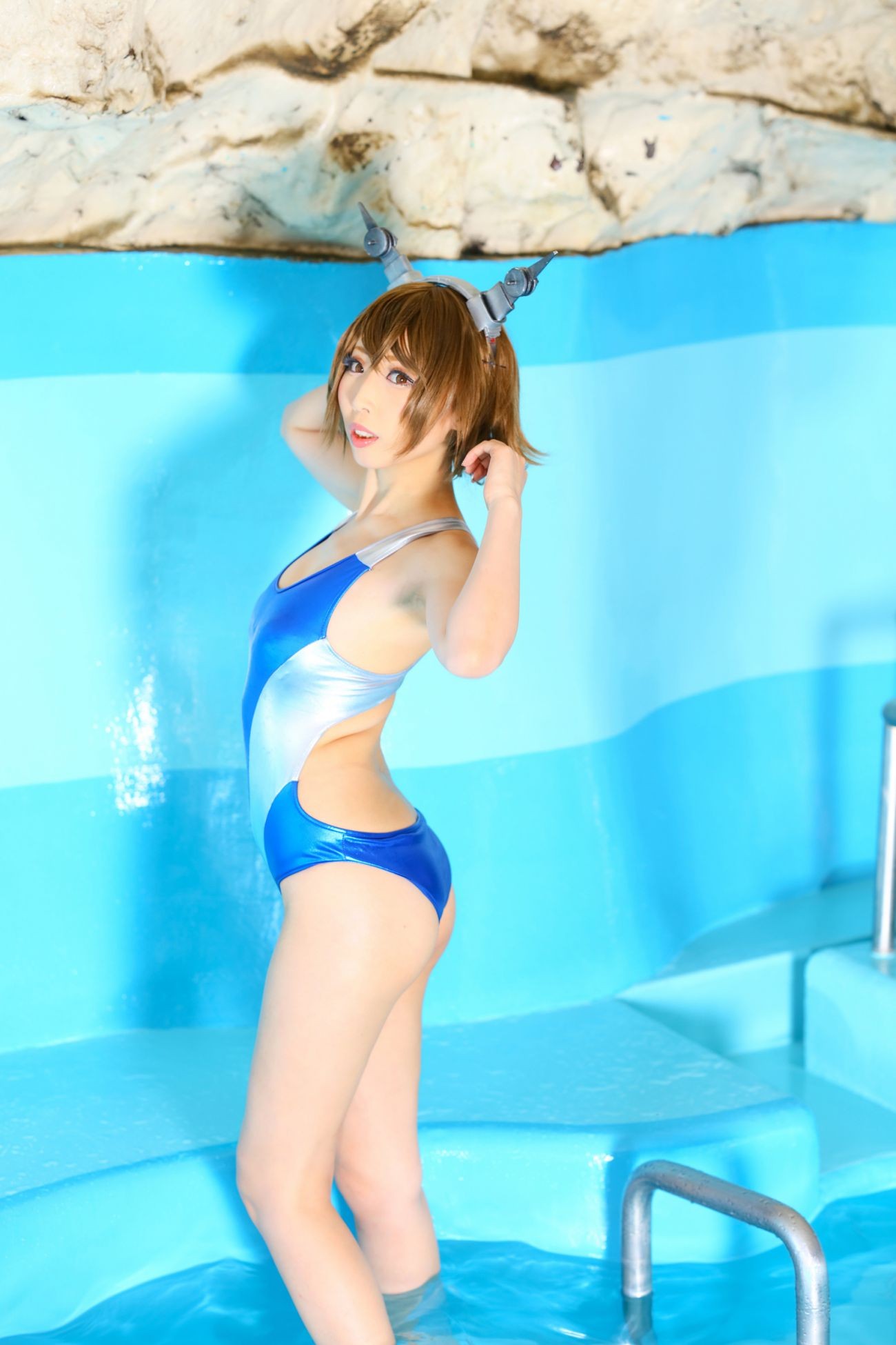 Cosplay KURUPIKA 桃色れく 提督の水遊び (66)