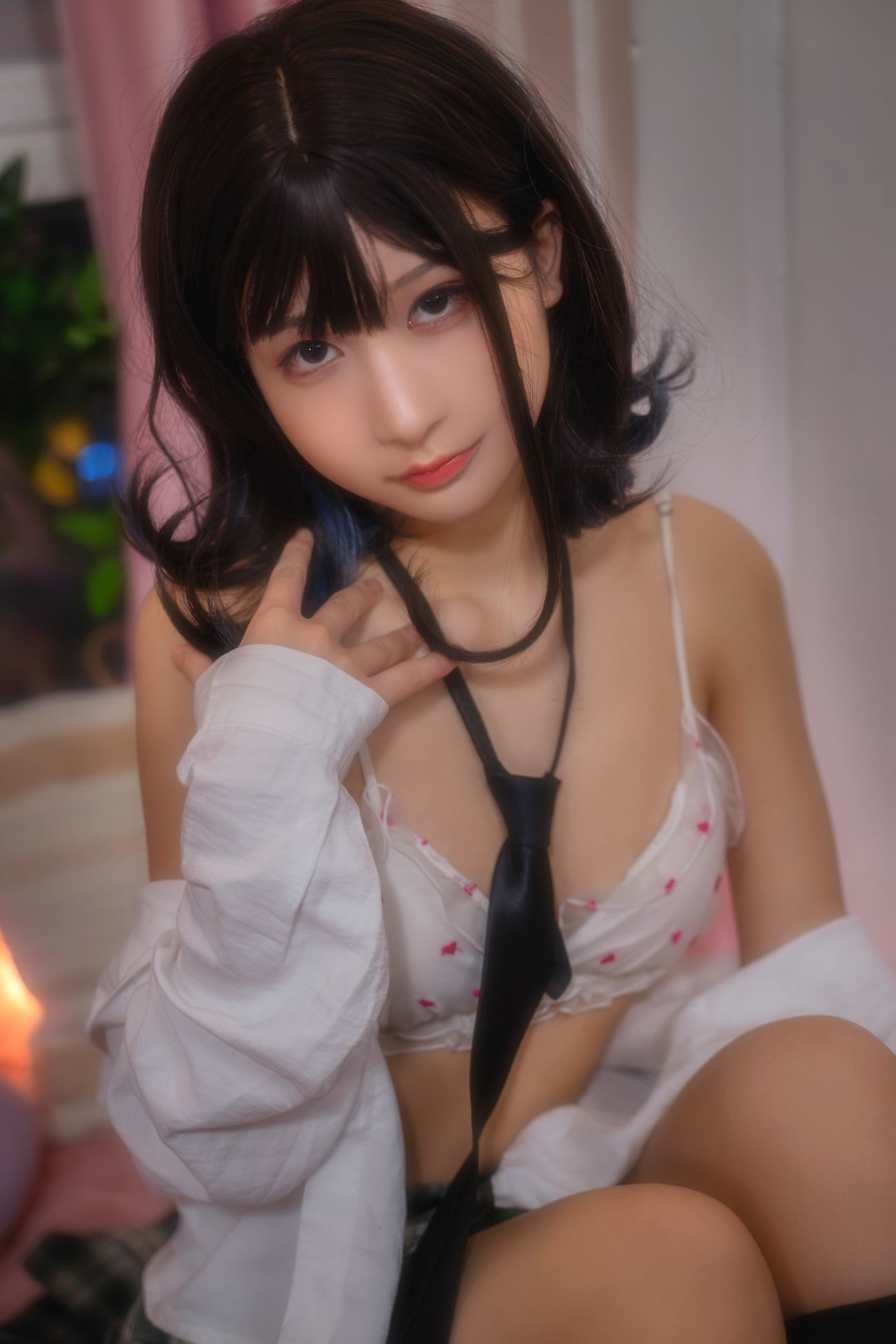 微博美少女可可老师Cosplay性感写真放课后JK (28)