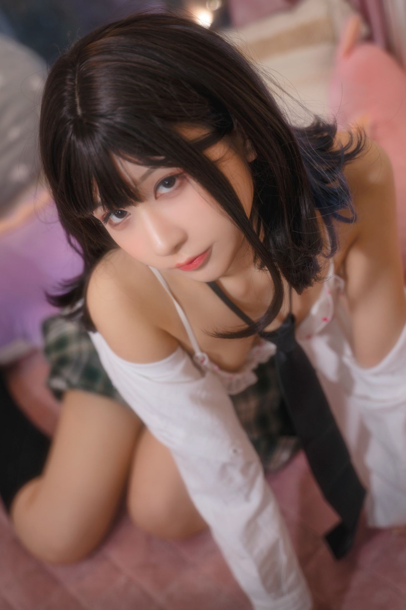 微博美少女可可老师Cosplay性感写真放课后JK (30)