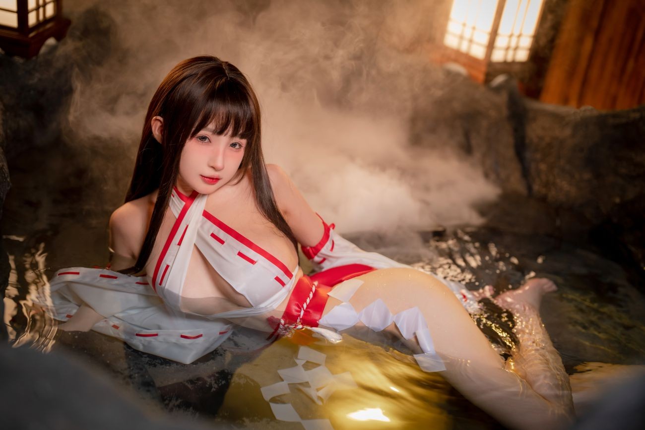 微博美少女桜井宁宁Cosplay性感写真纯洁巫女 (48)