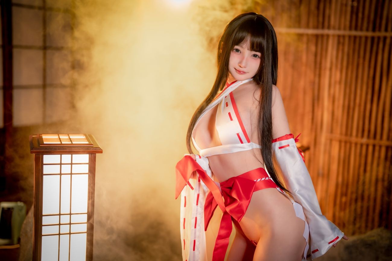 微博美少女桜井宁宁Cosplay性感写真纯洁巫女 (30)