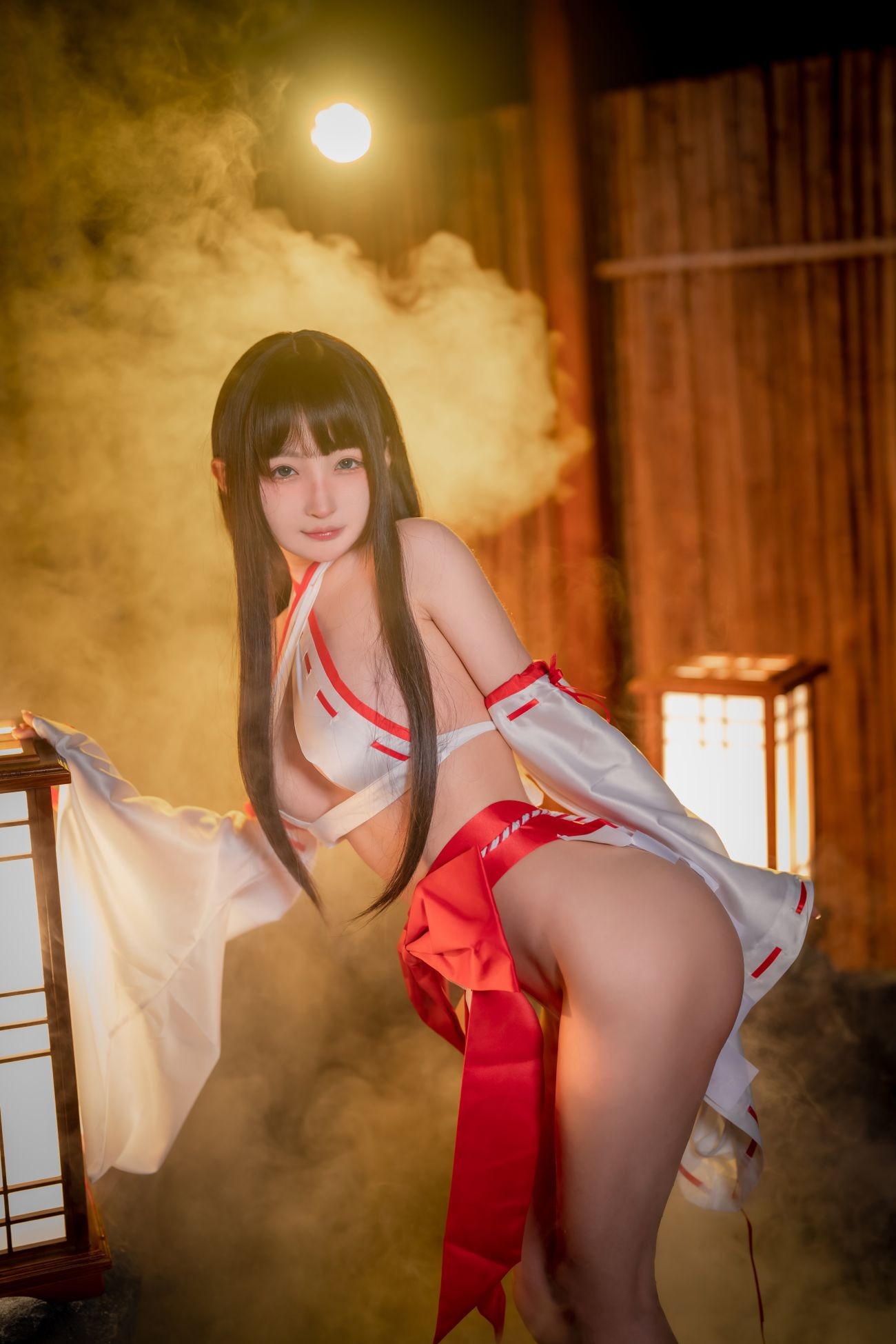 微博美少女桜井宁宁Cosplay性感写真纯洁巫女 (28)