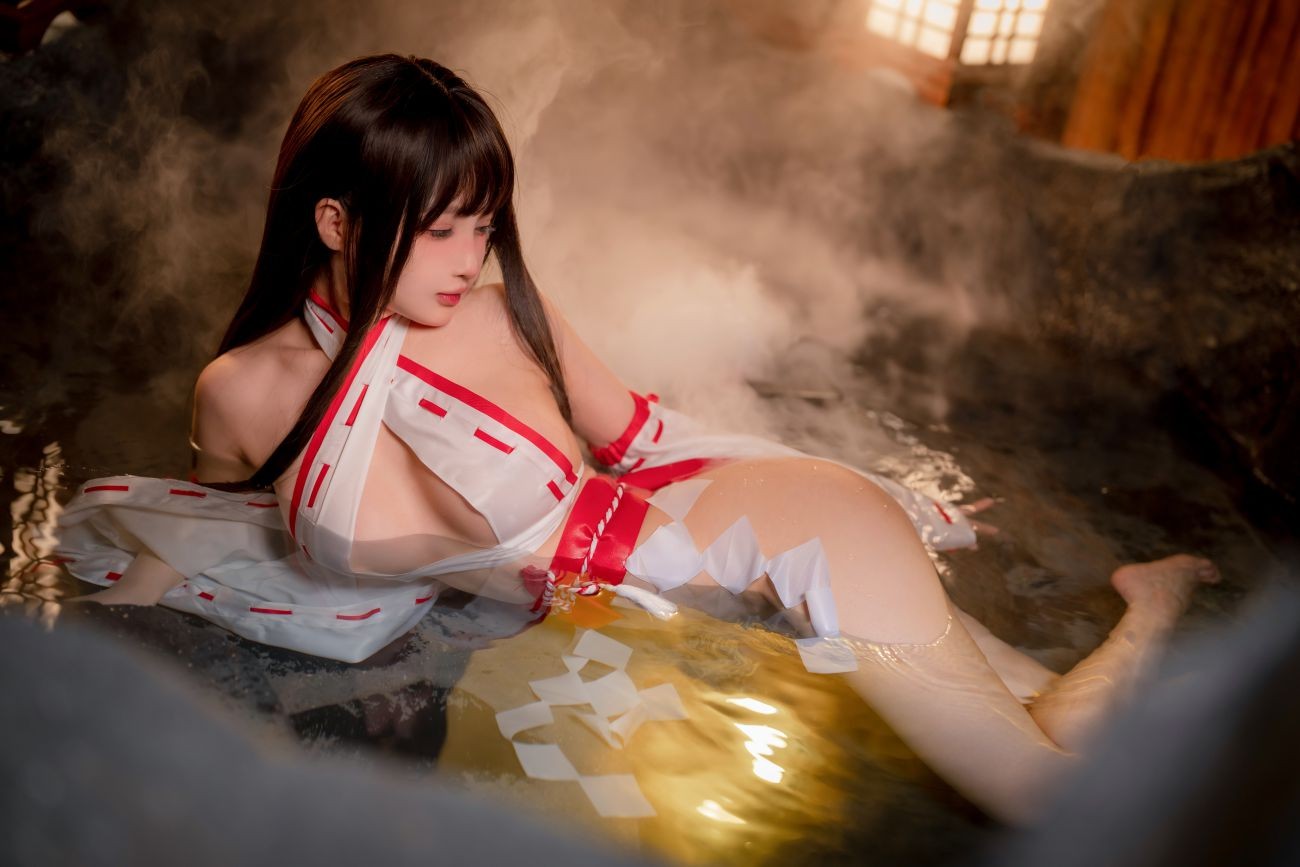 微博美少女桜井宁宁Cosplay性感写真纯洁巫女 (47)