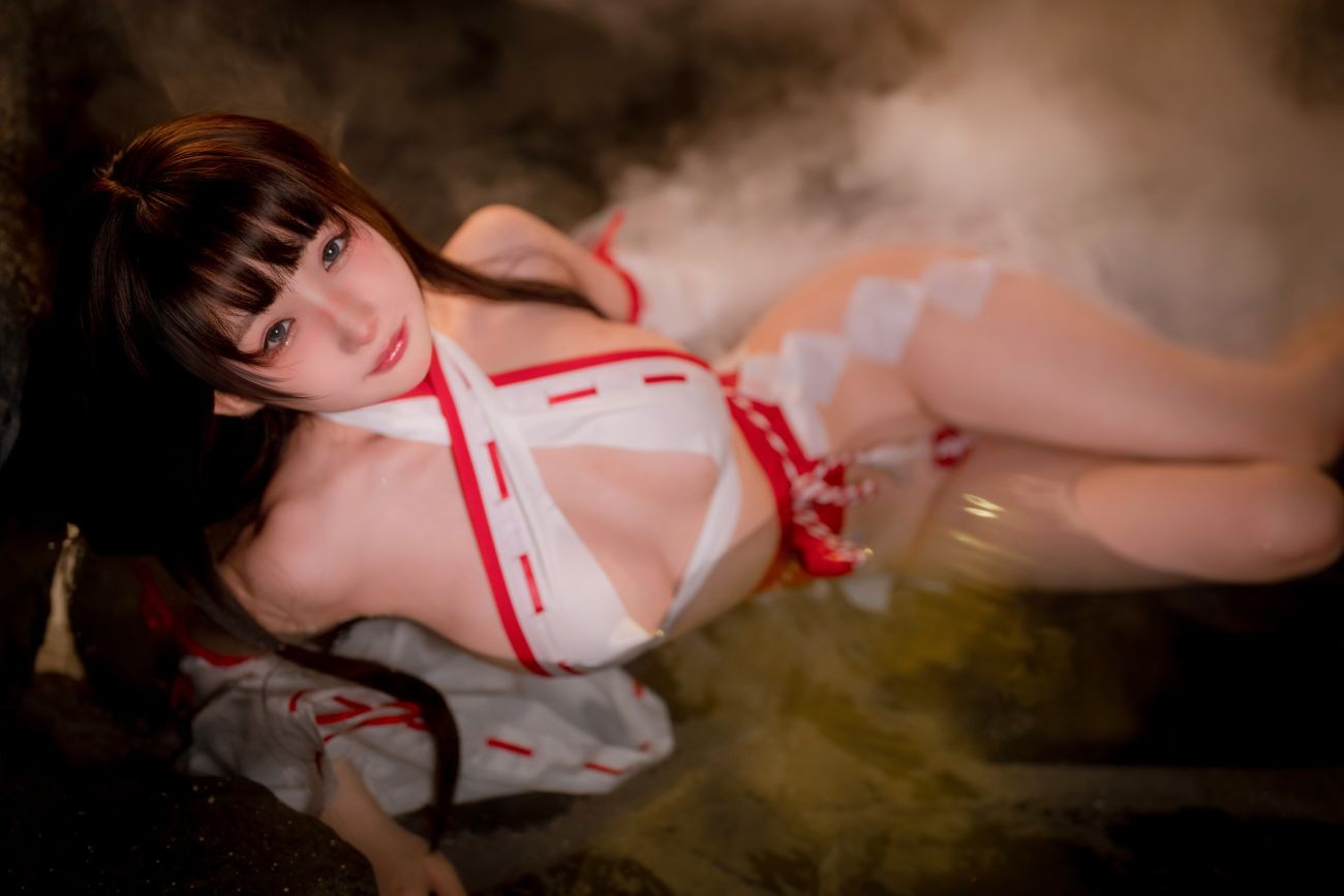 微博美少女桜井宁宁Cosplay性感写真纯洁巫女 (55)