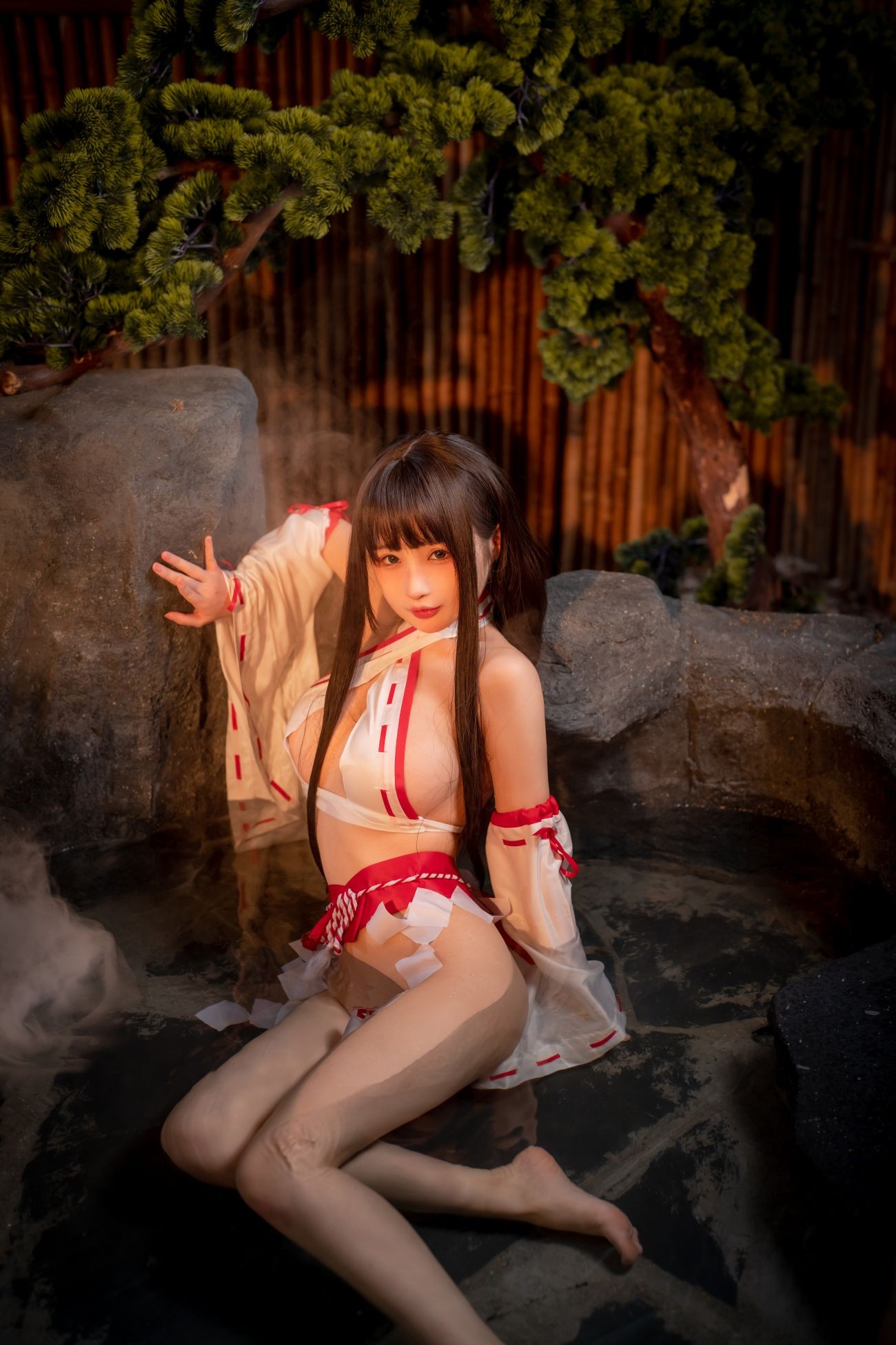 微博美少女桜井宁宁Cosplay性感写真纯洁巫女 (58)