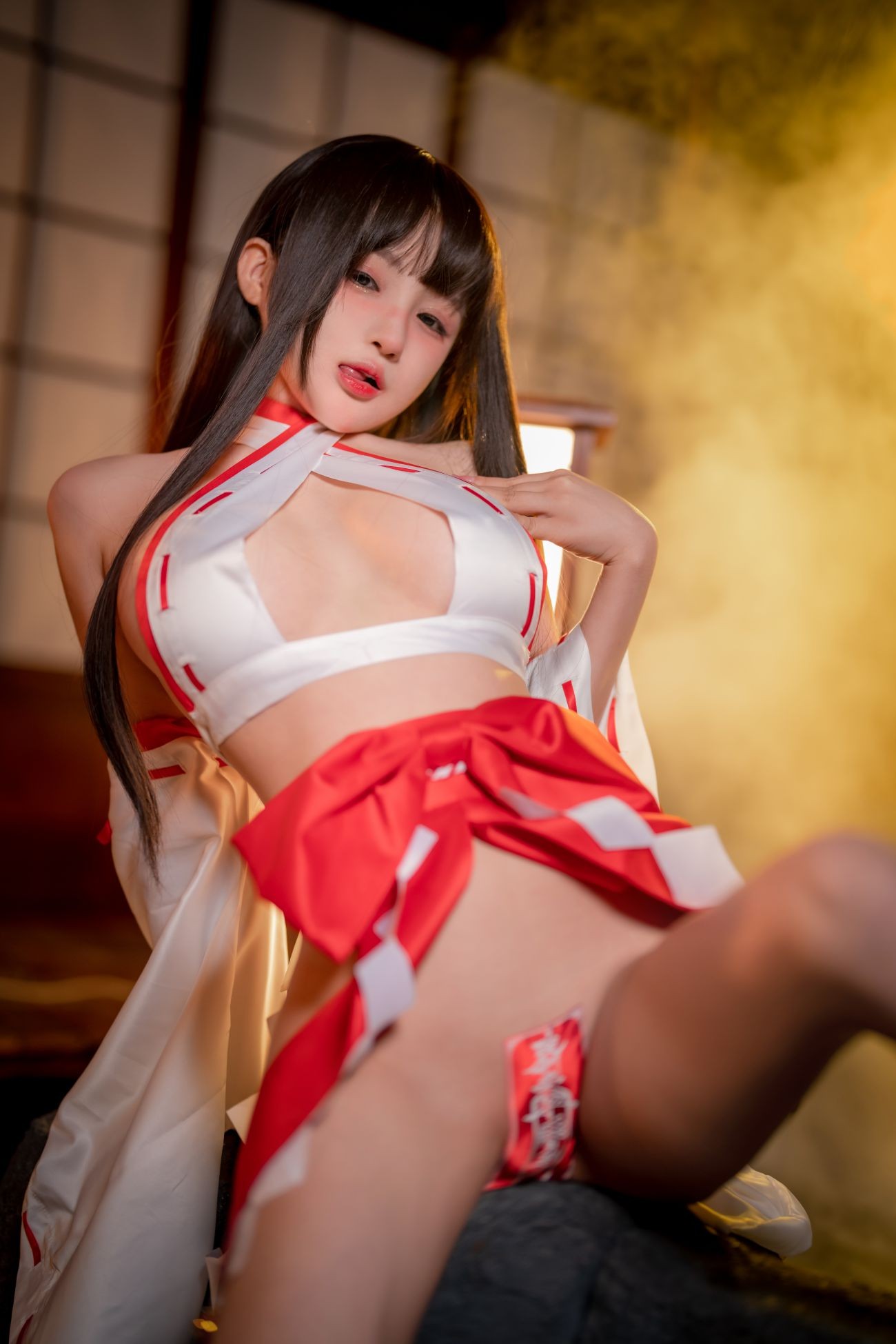 微博美少女桜井宁宁Cosplay性感写真纯洁巫女 (21)